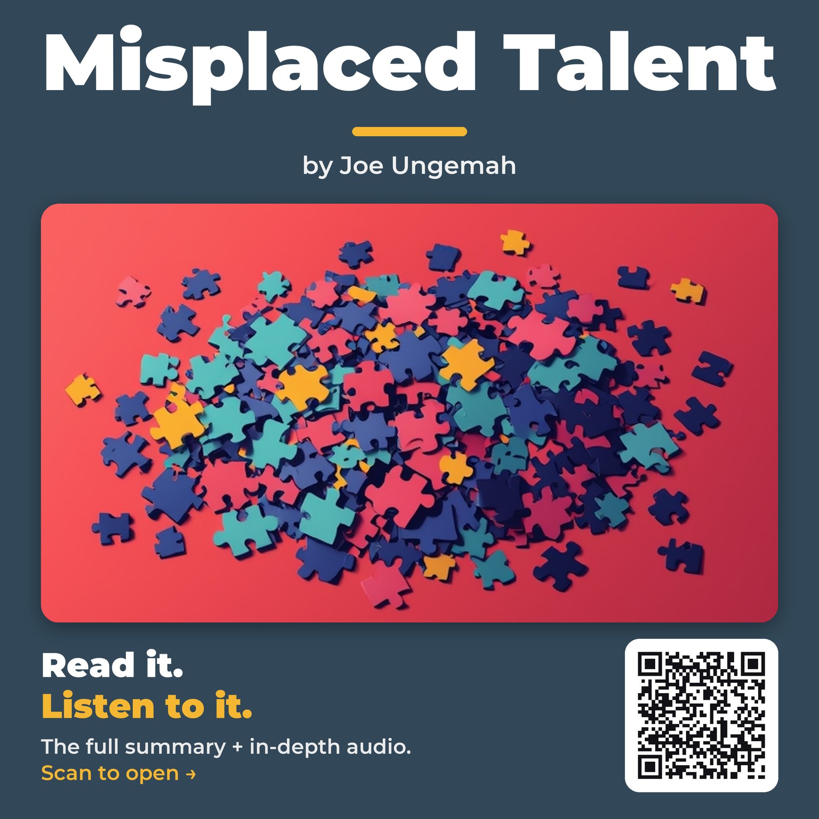 Misplaced Talent — by Joe Ungemah