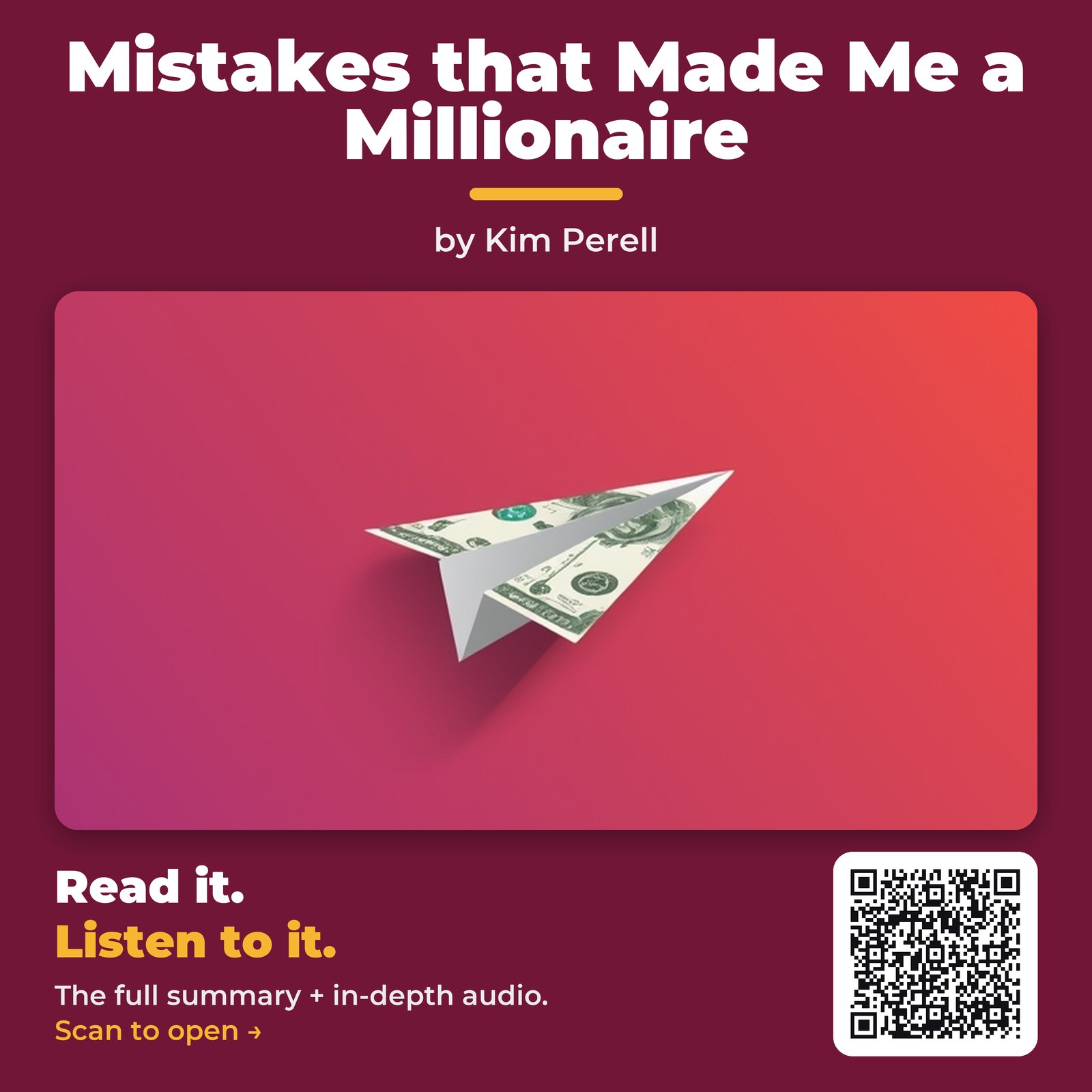 Mistakes that Made Me a Millionaire — by Kim Perell