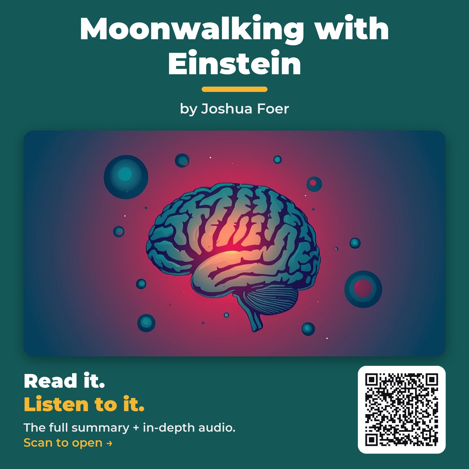 Moonwalking with Einstein — by Joshua Foer