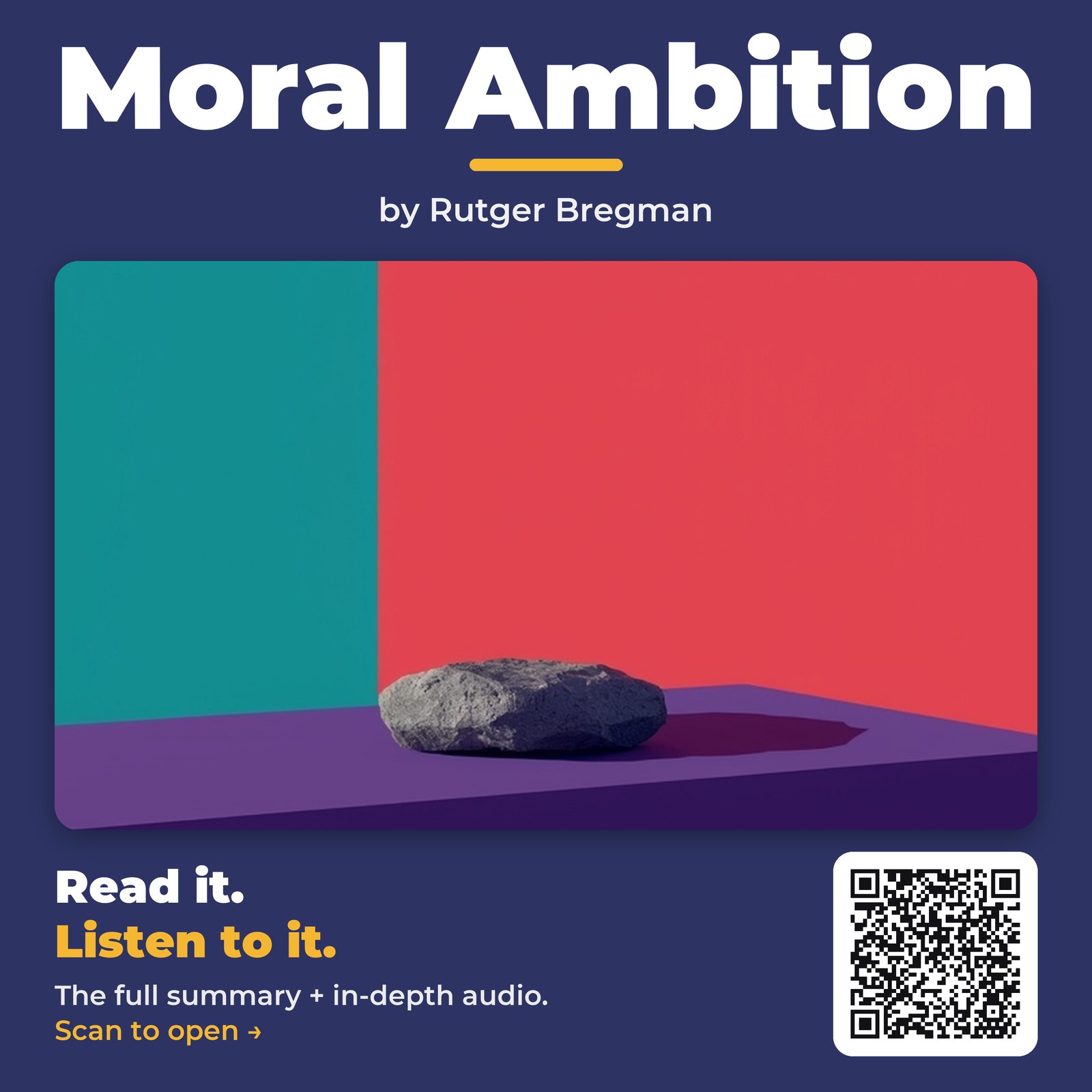 Moral Ambition — by Rutger Bregman