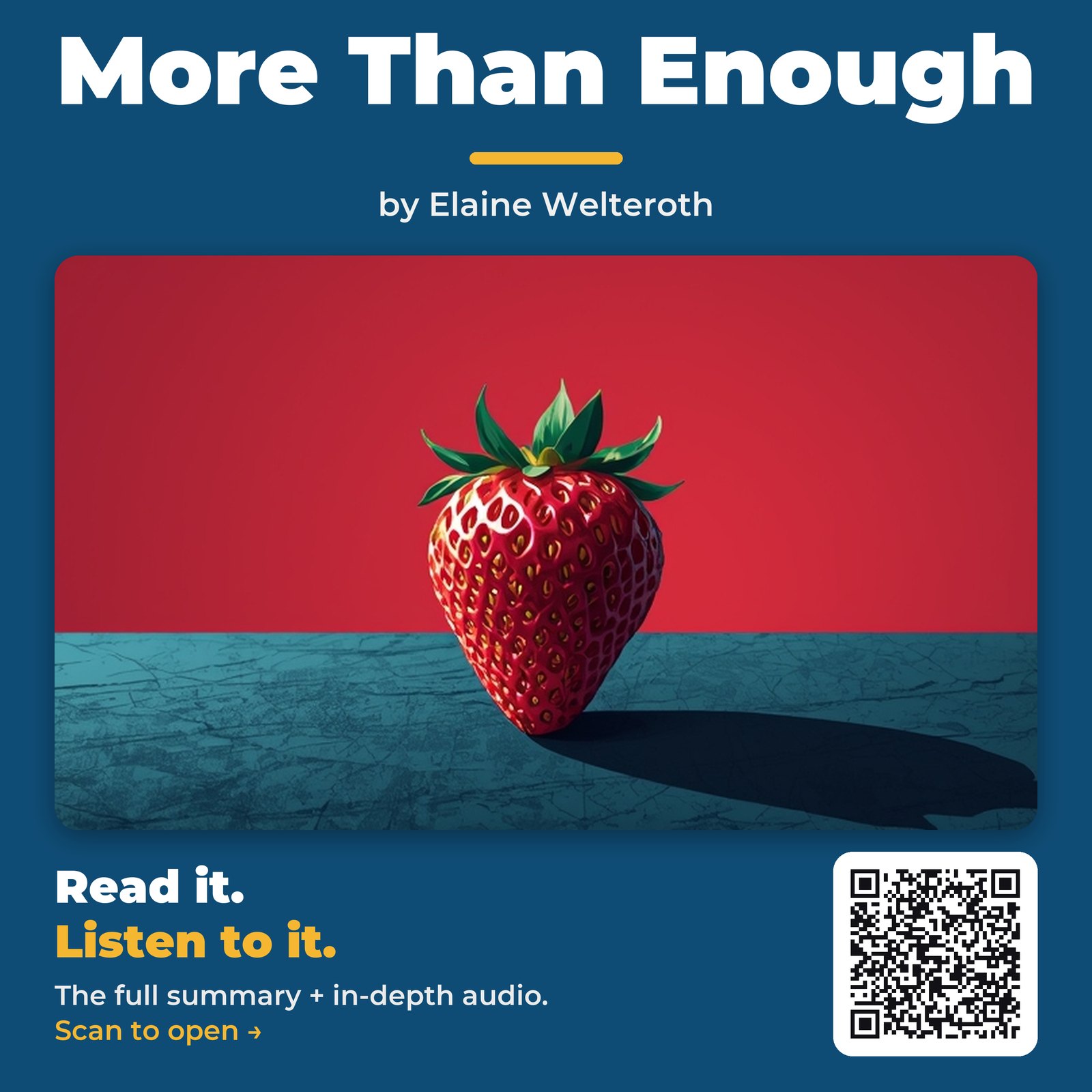 More Than Enough — by Elaine Welteroth