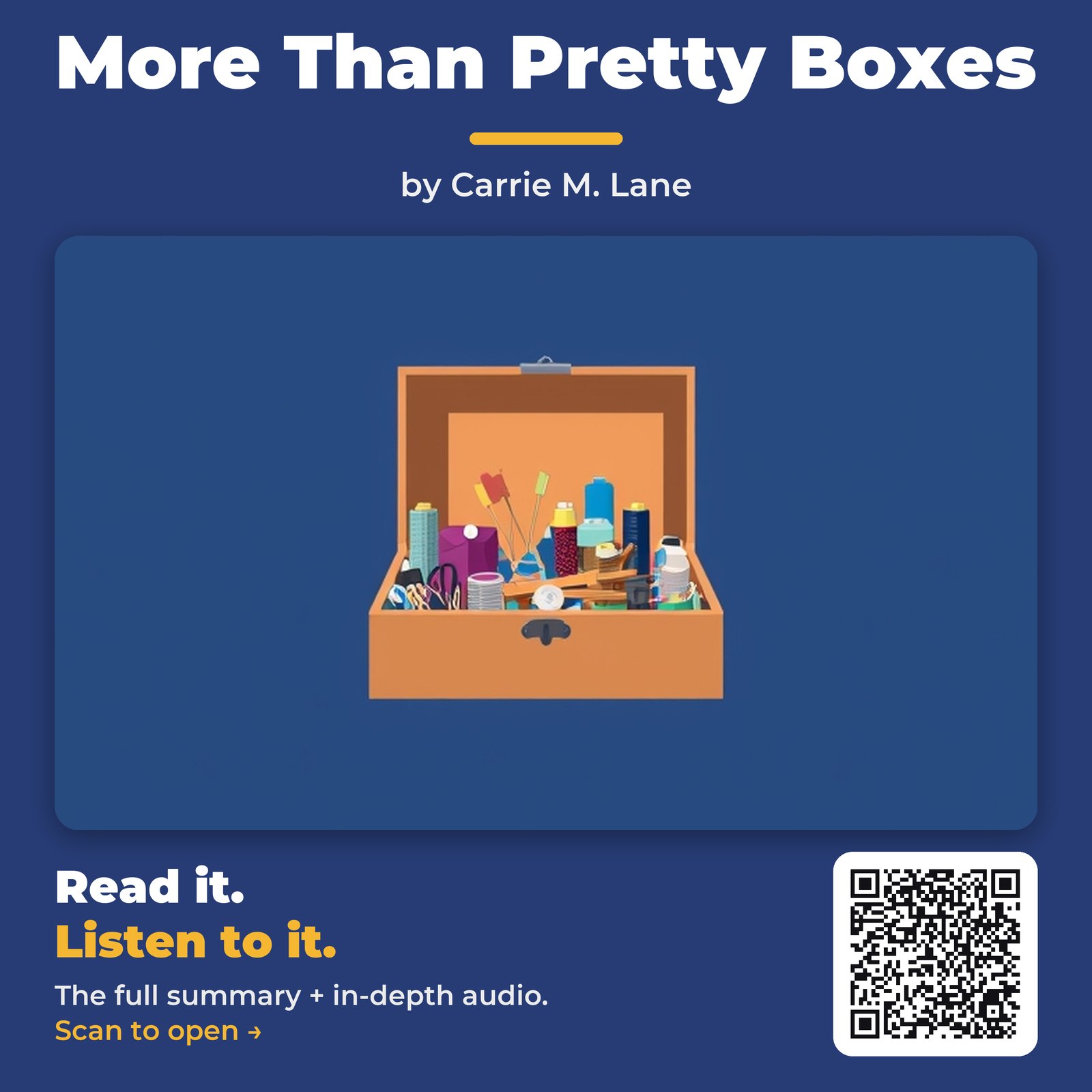 More Than Pretty Boxes — by Carrie M. Lane