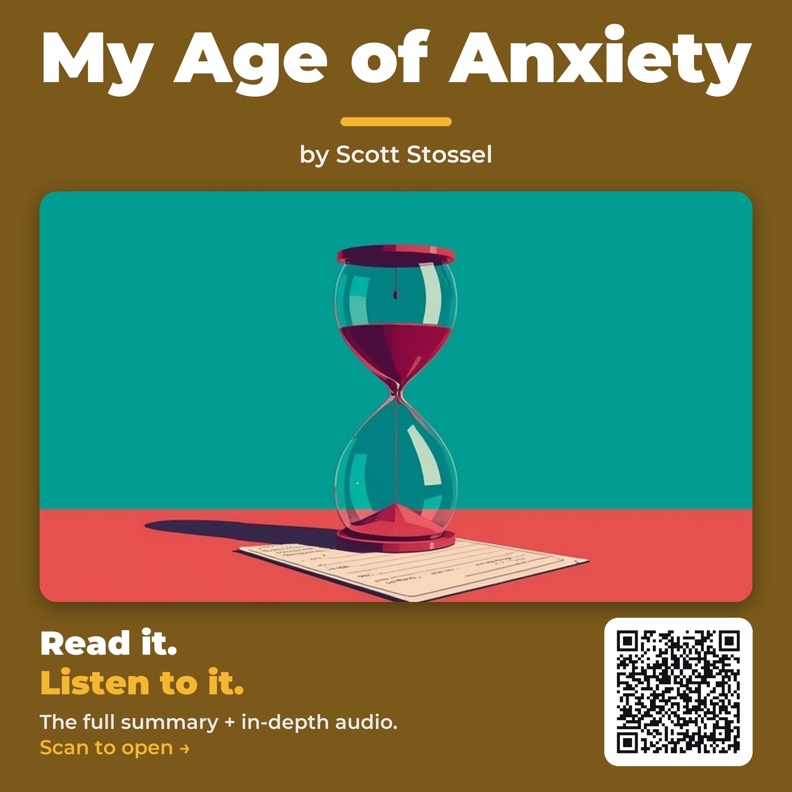 My Age of Anxiety — by Scott Stossel