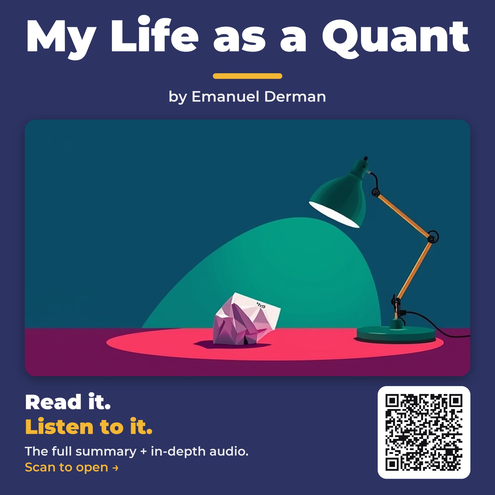 My Life as a Quant — by Emanuel Derman