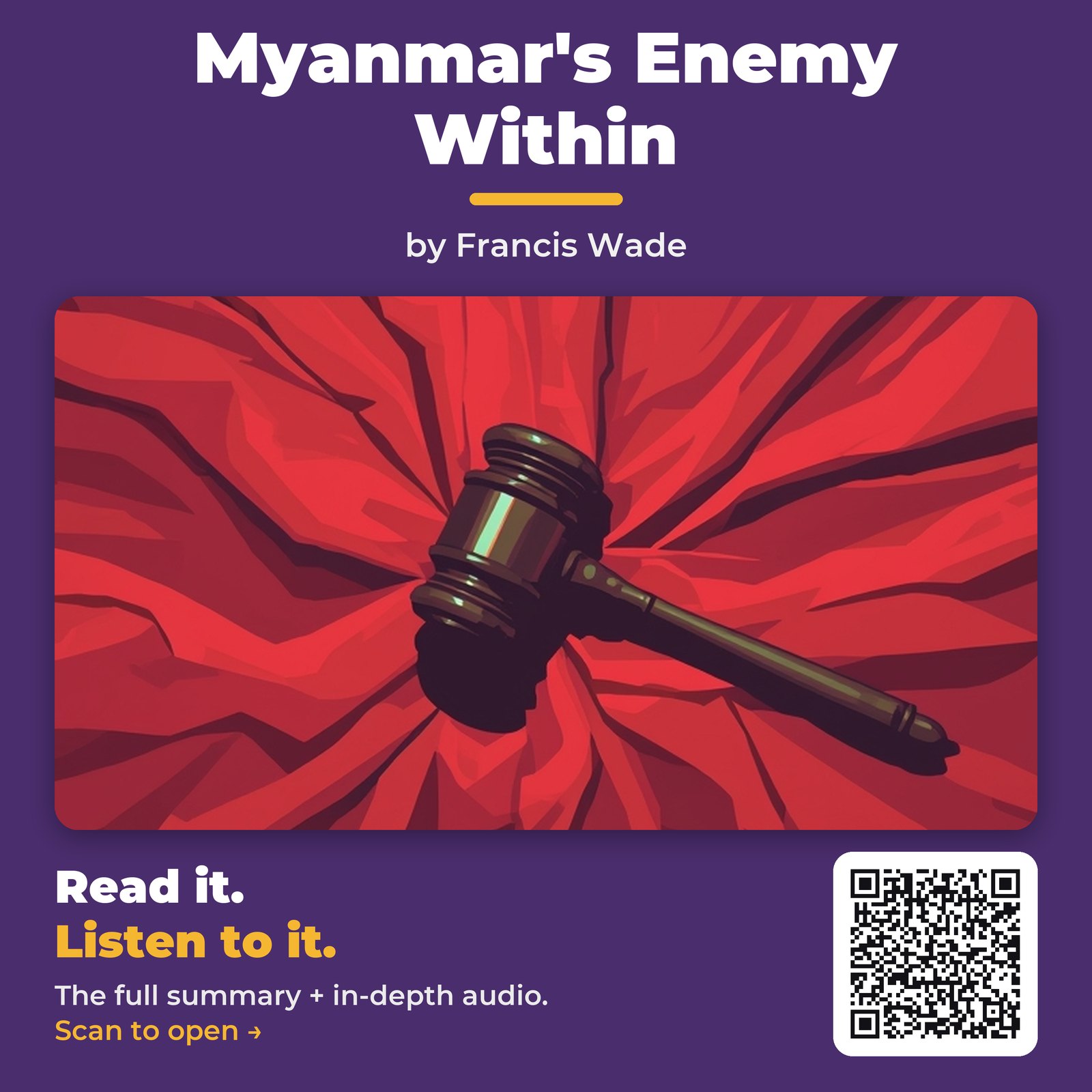 Myanmar’s Enemy Within — by Francis Wade