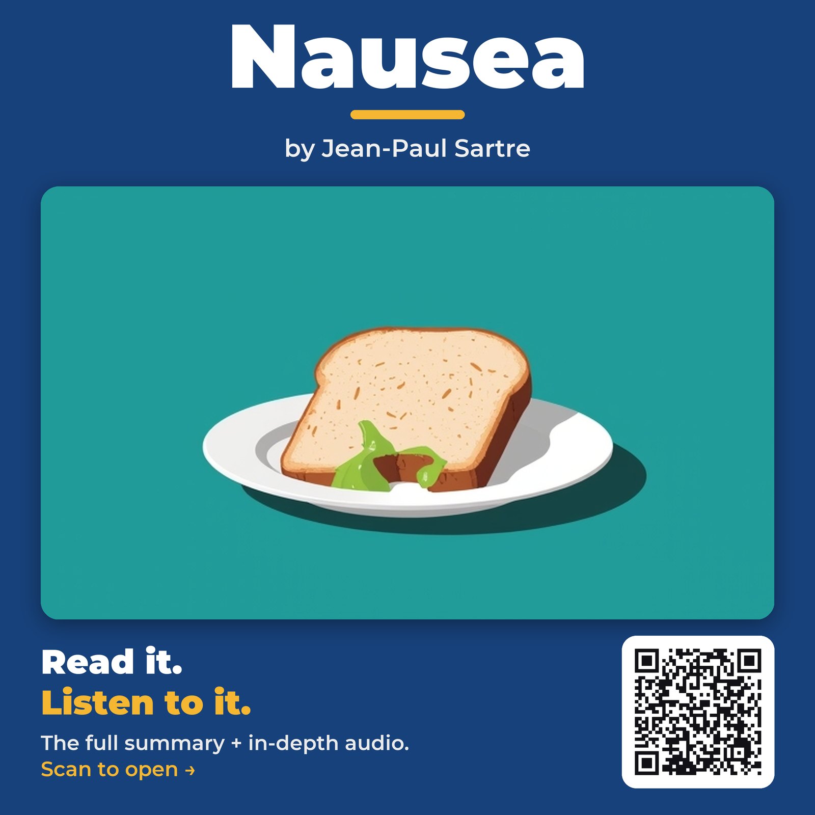Nausea — by Jean-Paul Sartre