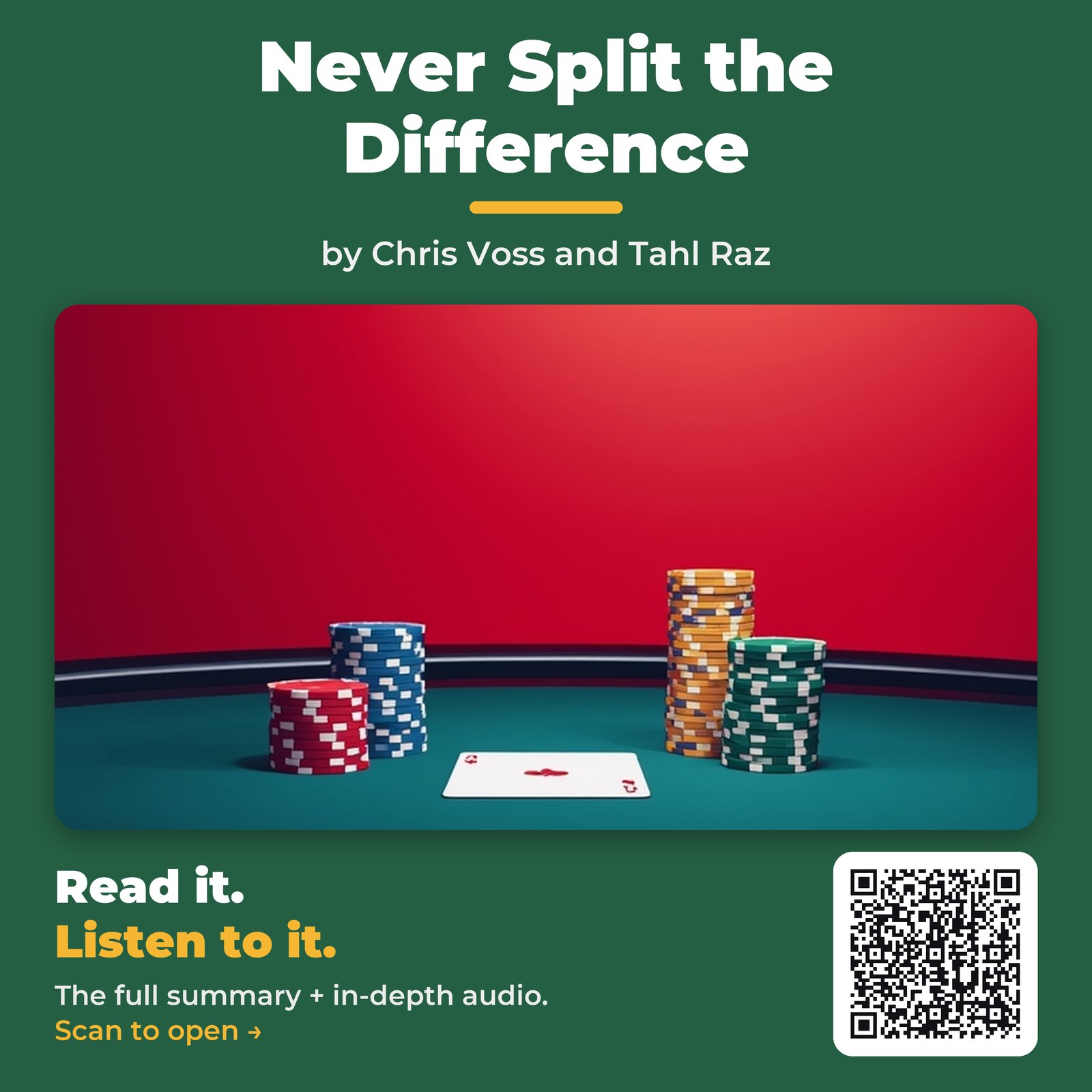Never Split the Difference — by Chris Voss and Tahl Raz
