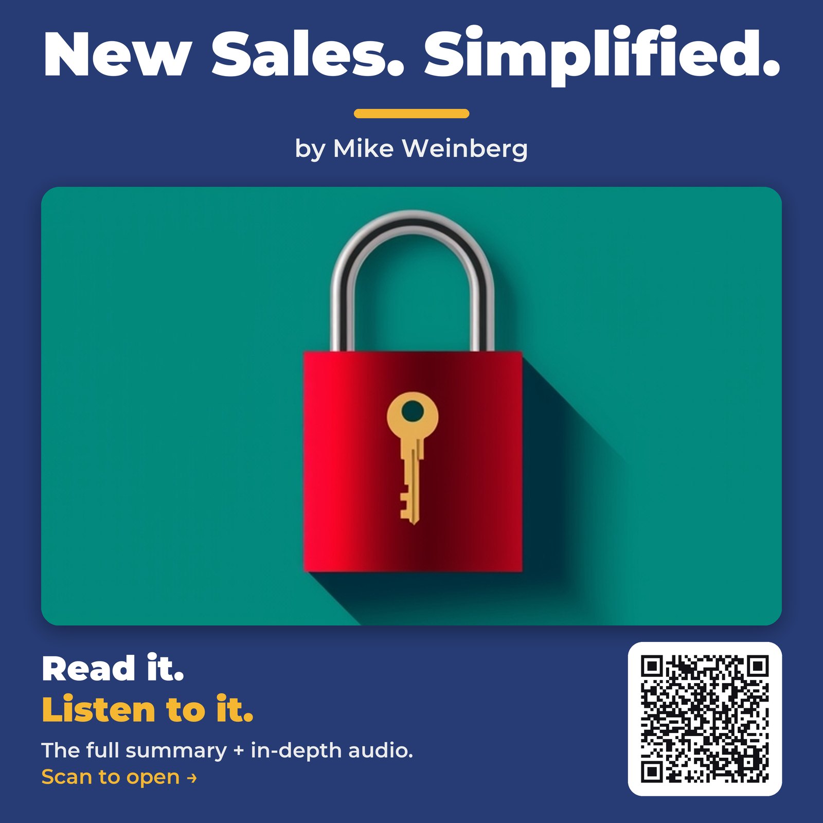 New Sales. Simplified. — by Mike Weinberg