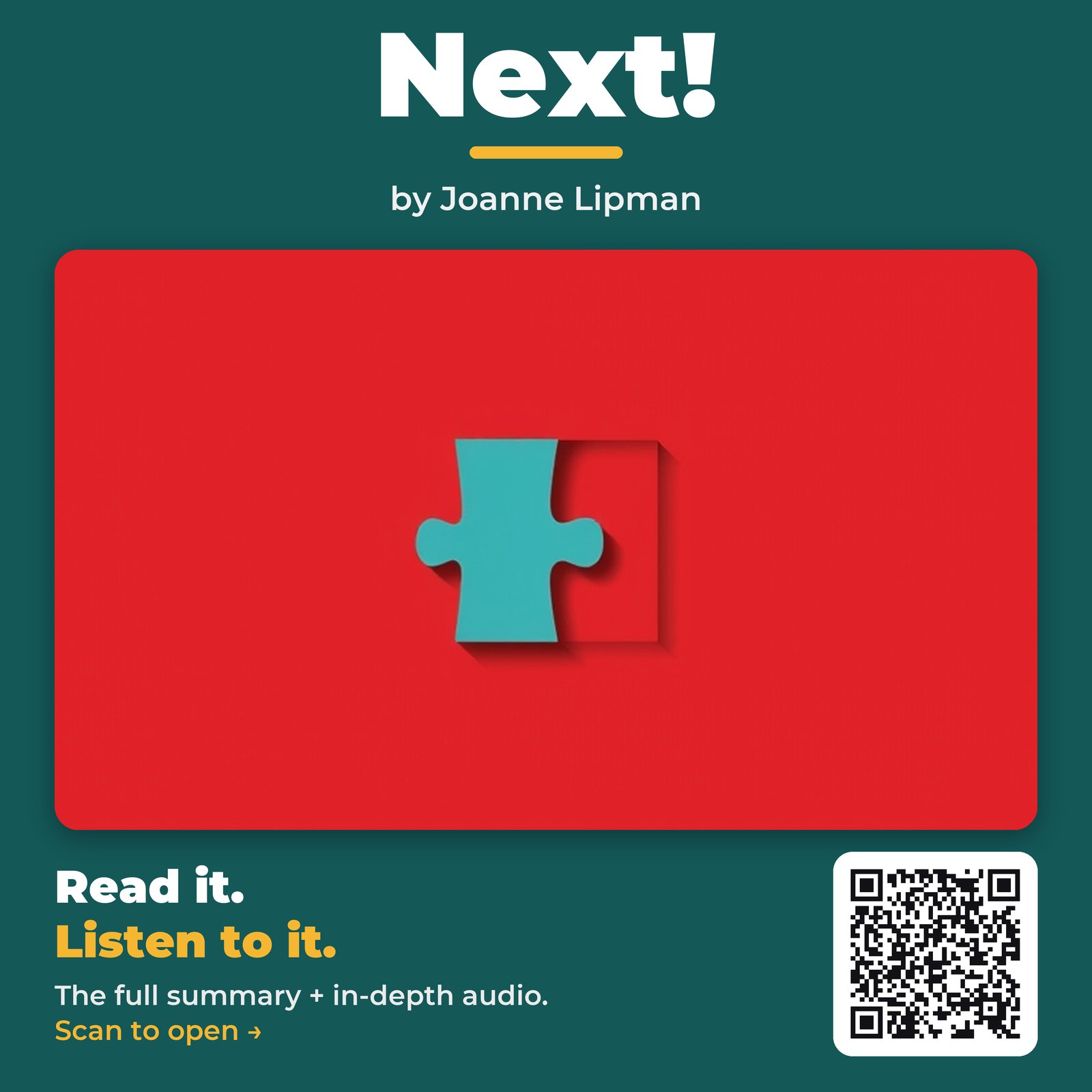 Next! — by Joanne Lipman