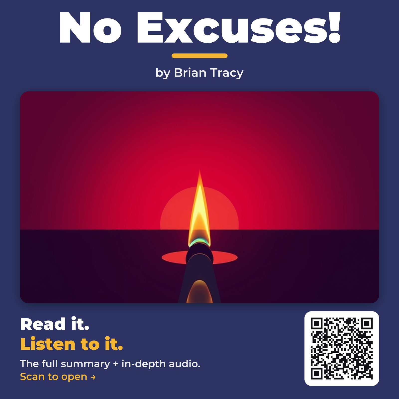 No Excuses! — by Brian Tracy