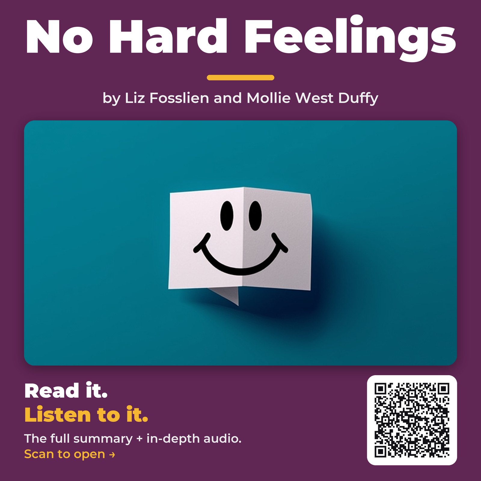 No Hard Feelings — by Liz Fosslien and Mollie West Duffy