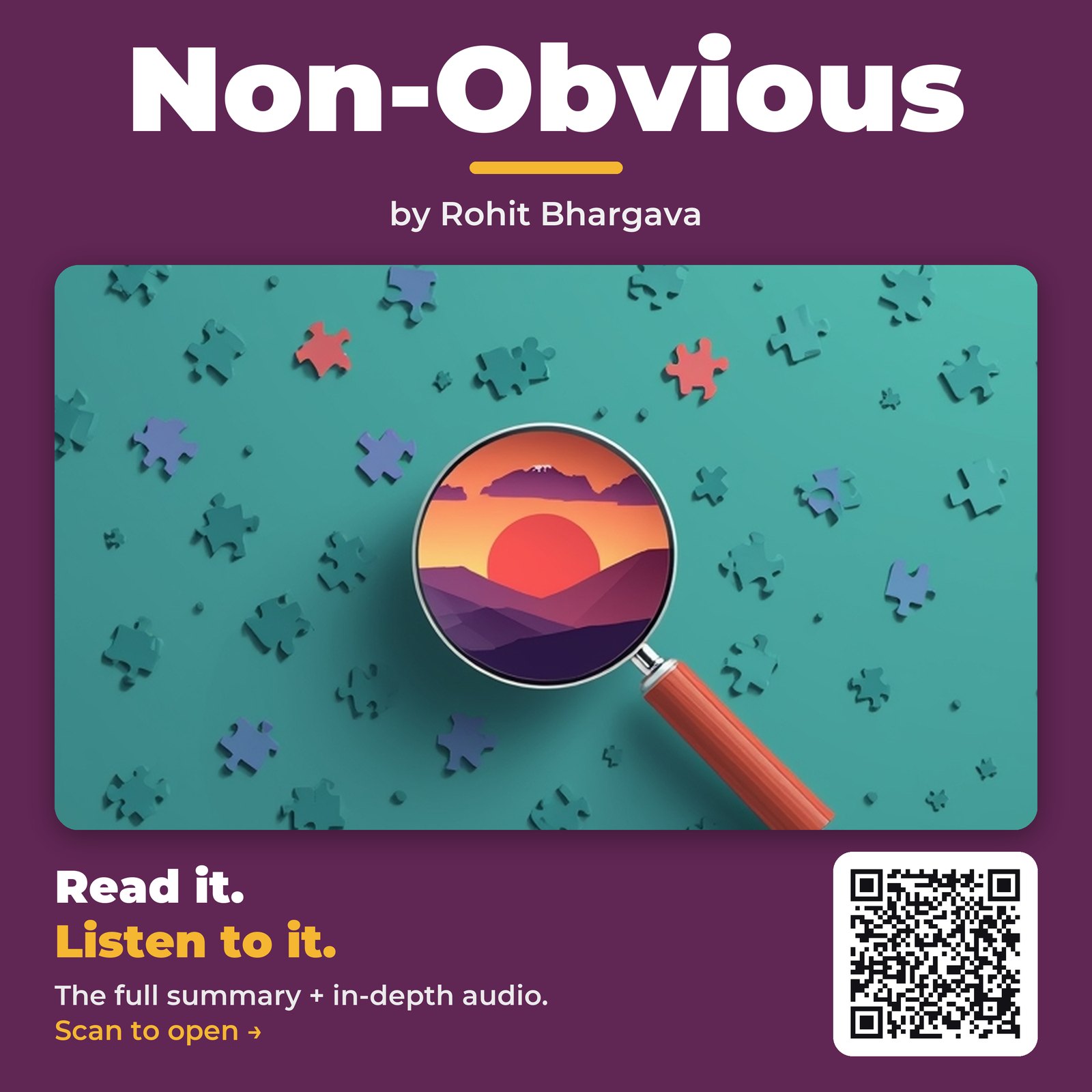 Non-Obvious — by Rohit Bhargava