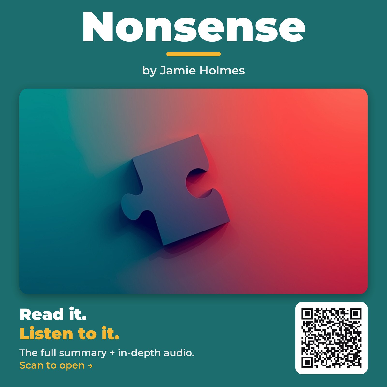 Nonsense — by Jamie Holmes