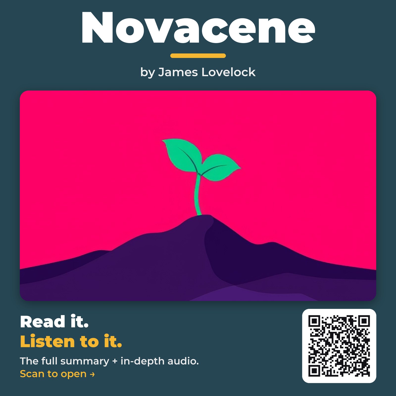 Novacene — by James Lovelock
