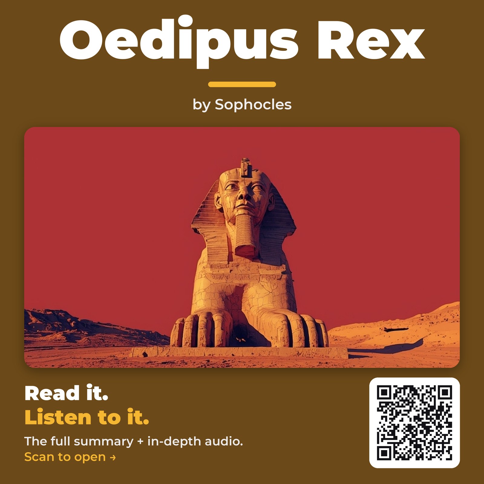 Oedipus Rex — by Sophocles