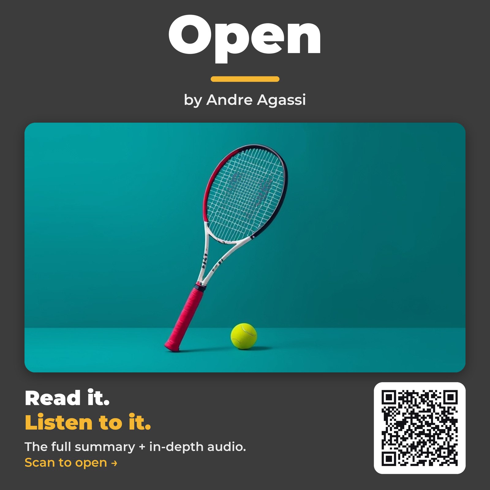 Open — by Andre Agassi