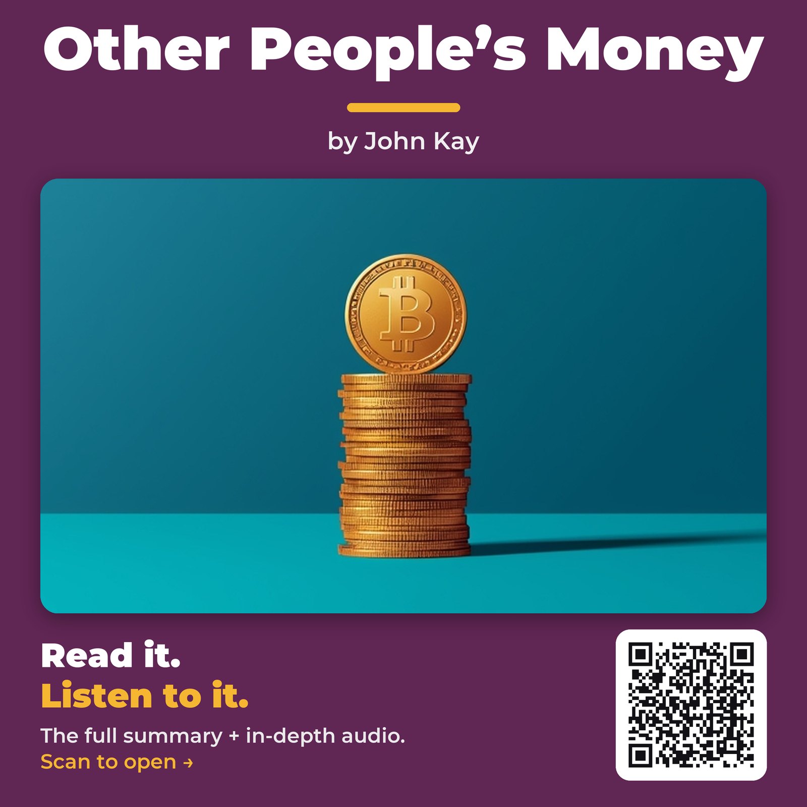Other People’s Money — by John Kay