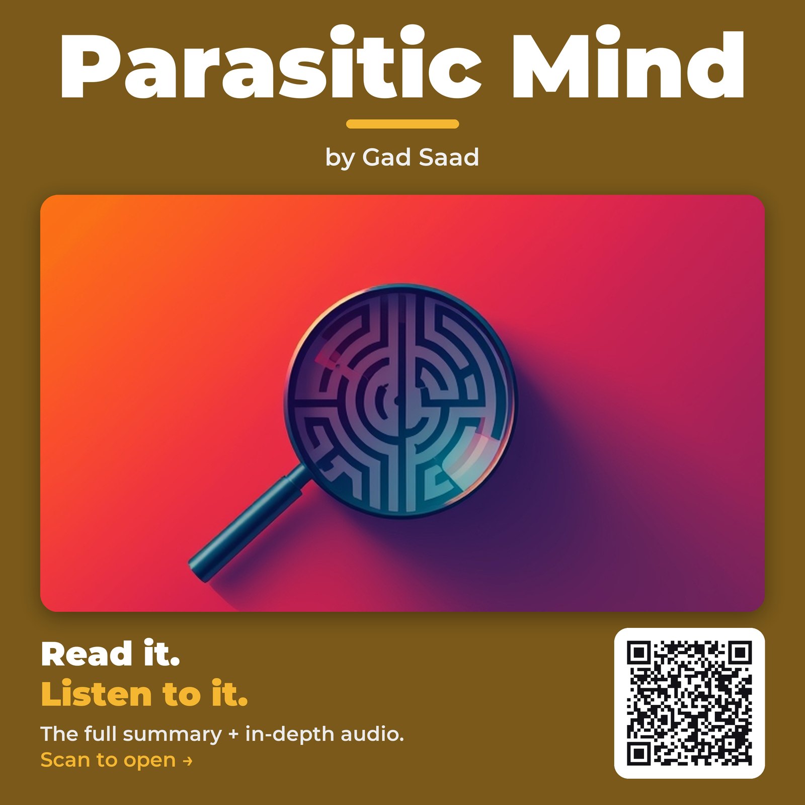 Parasitic Mind — by Gad Saad