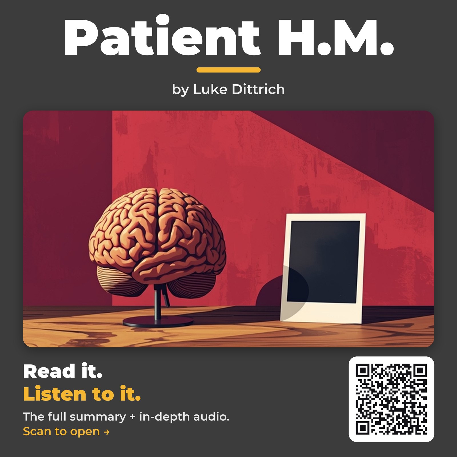 Patient H.M. — by Luke Dittrich