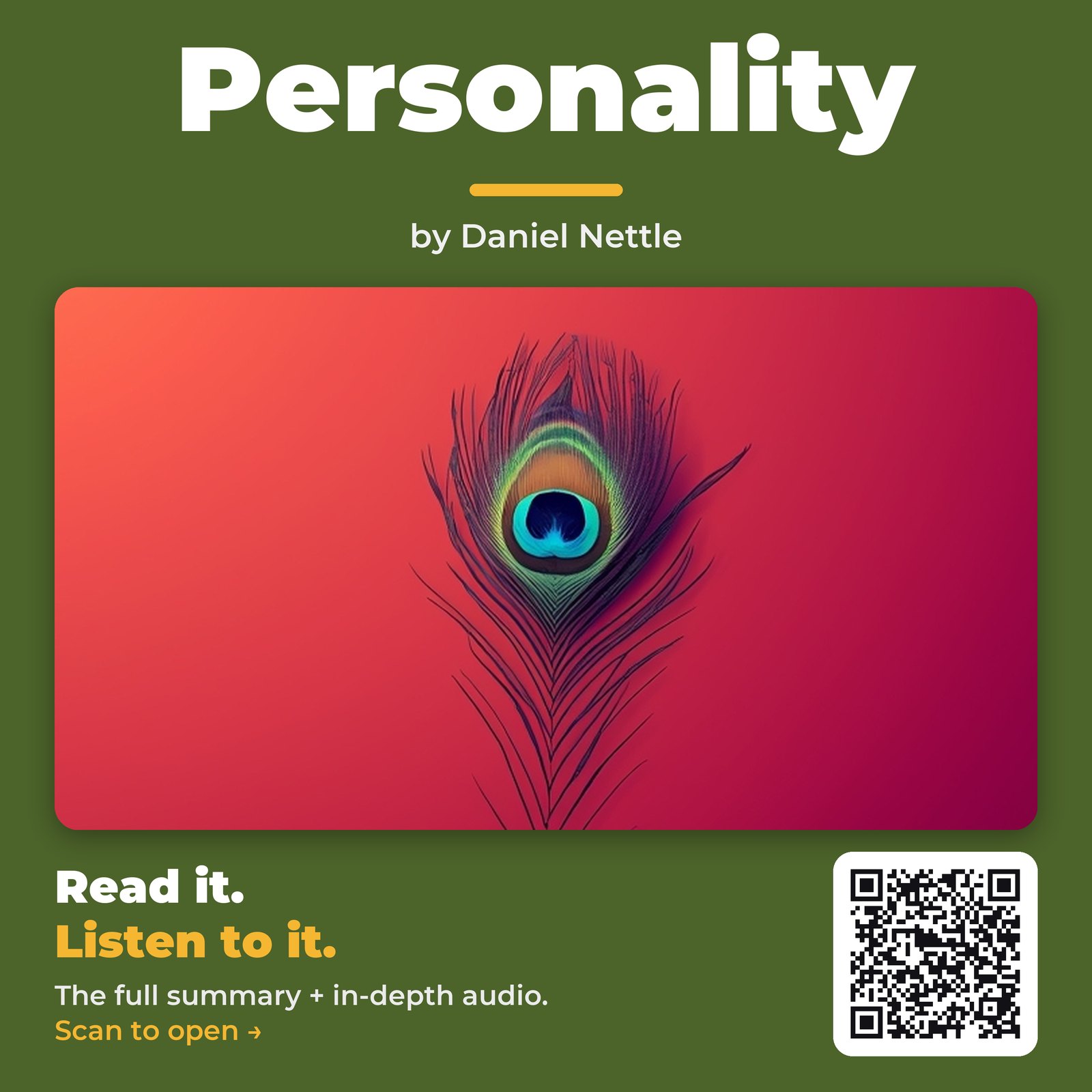 Personality — by Daniel Nettle