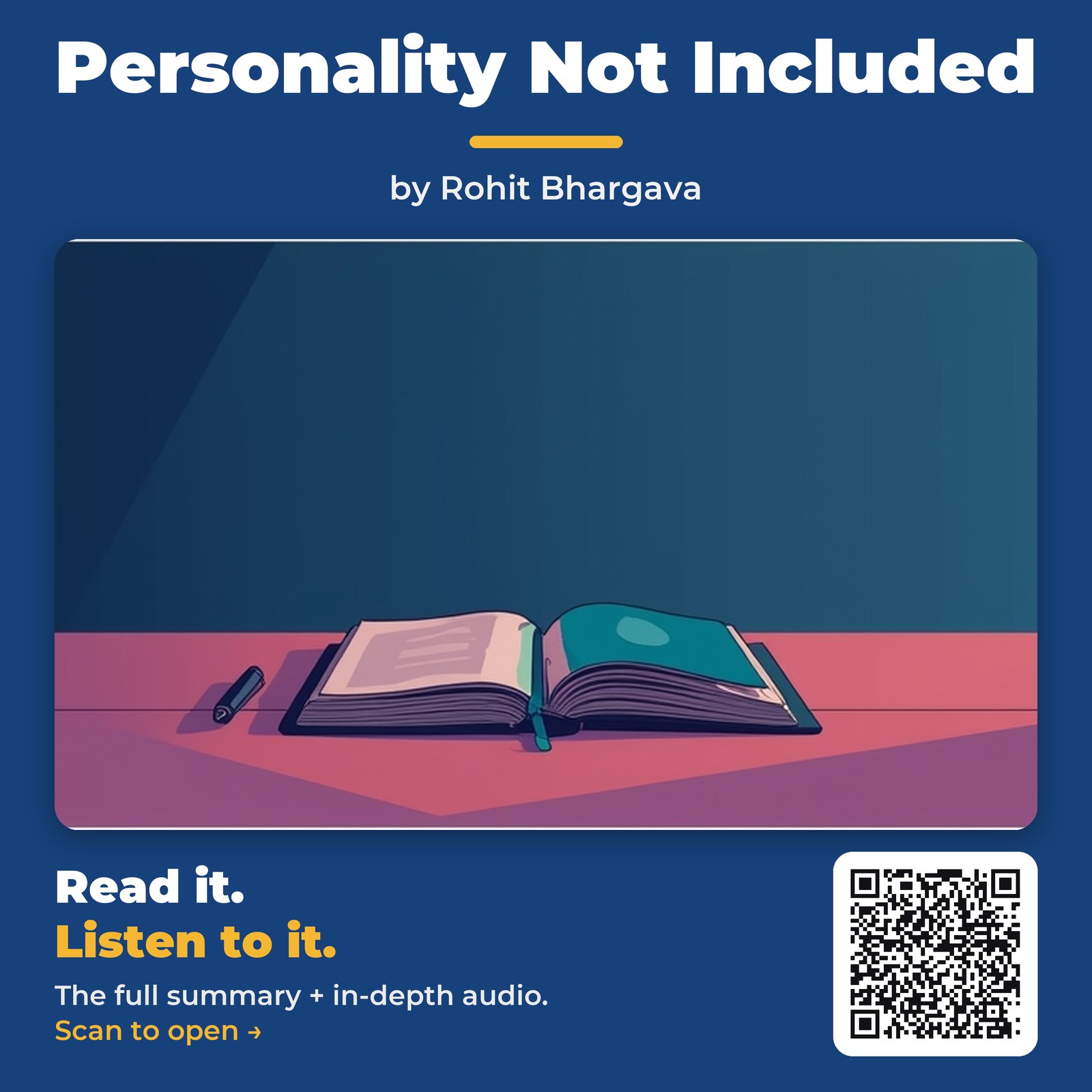 Personality Not Included — by Rohit Bhargava