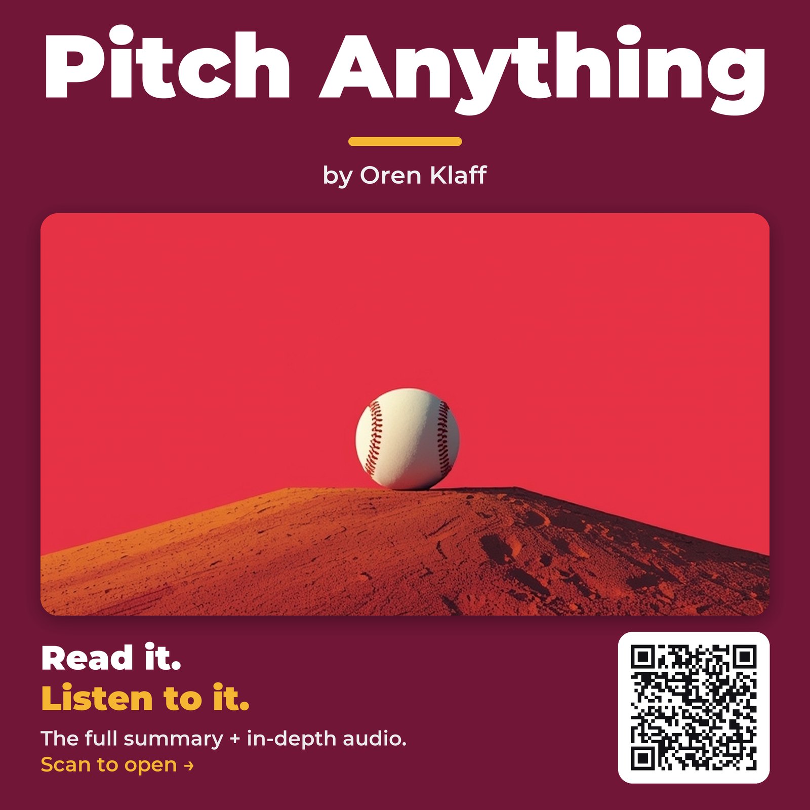 Pitch Anything — by Oren Klaff