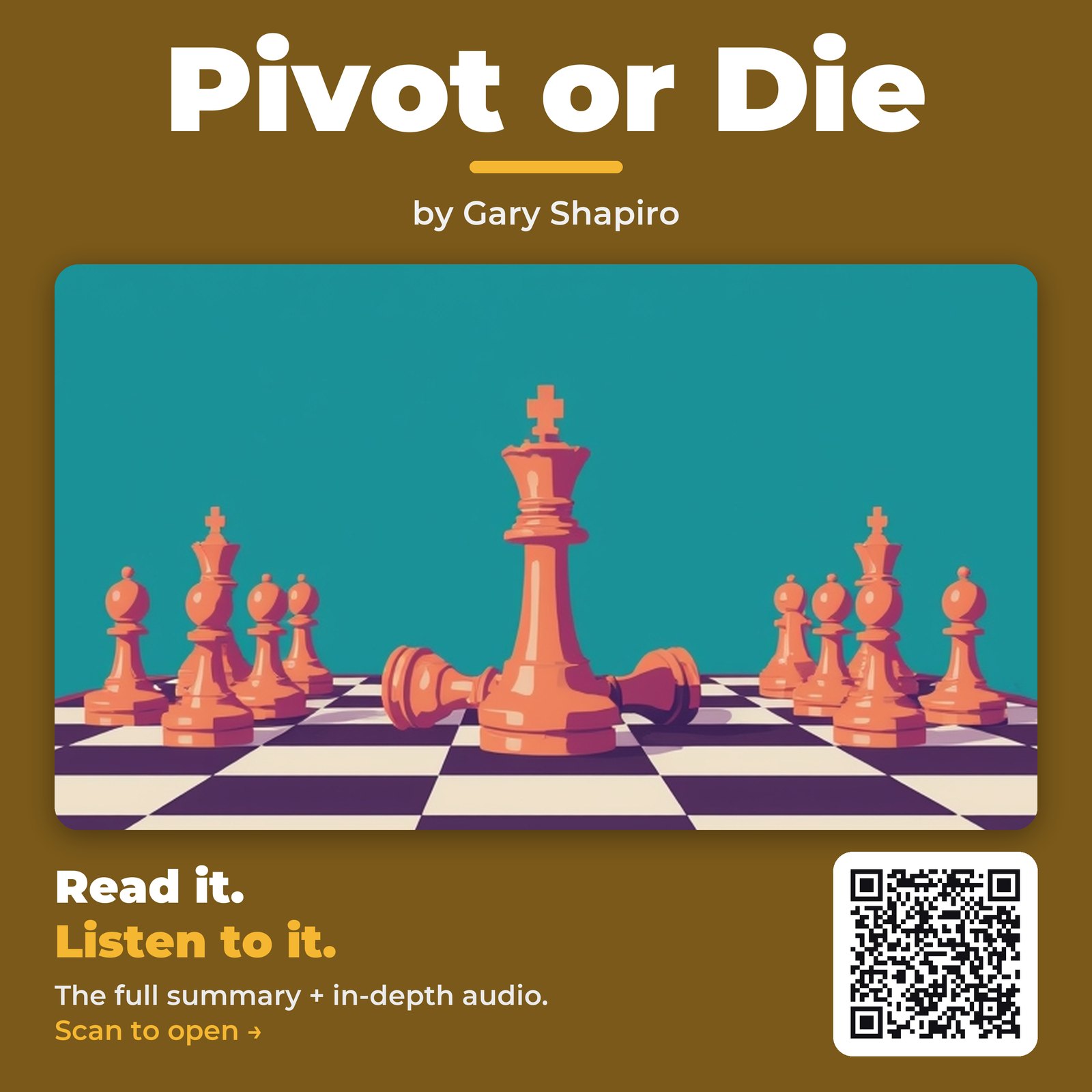 Pivot or Die — by Gary Shapiro