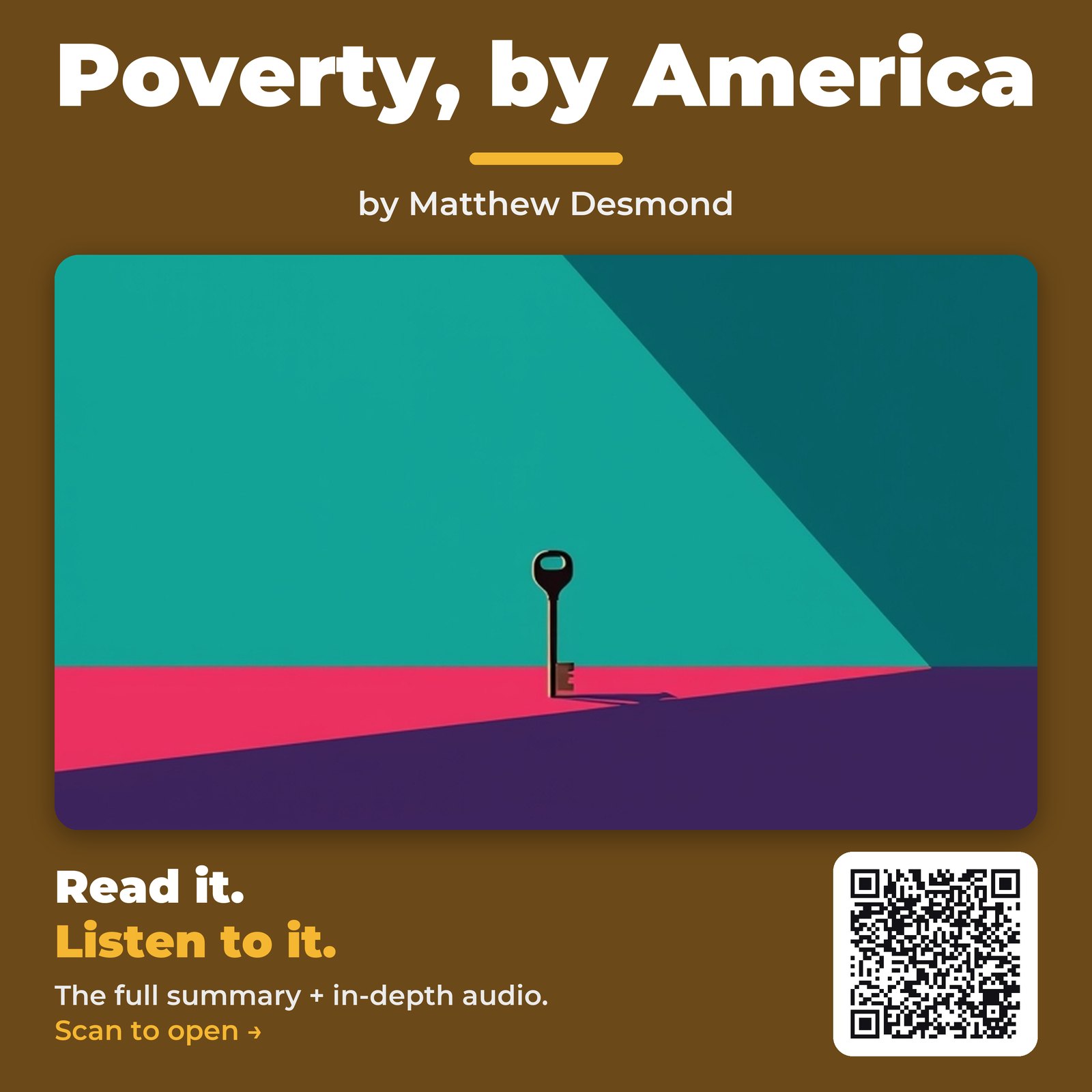 Poverty, by America — by Matthew Desmond
