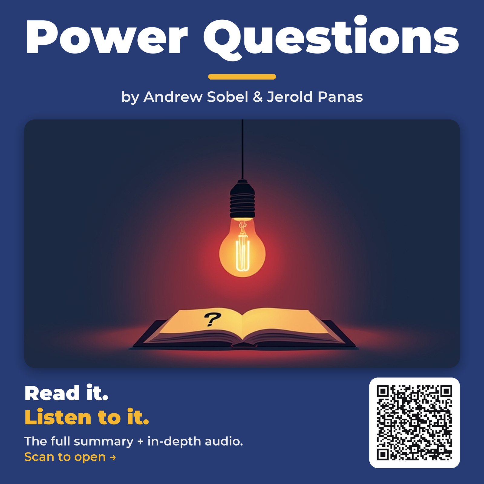 Power Questions — by Andrew Sobel & Jerold Panas