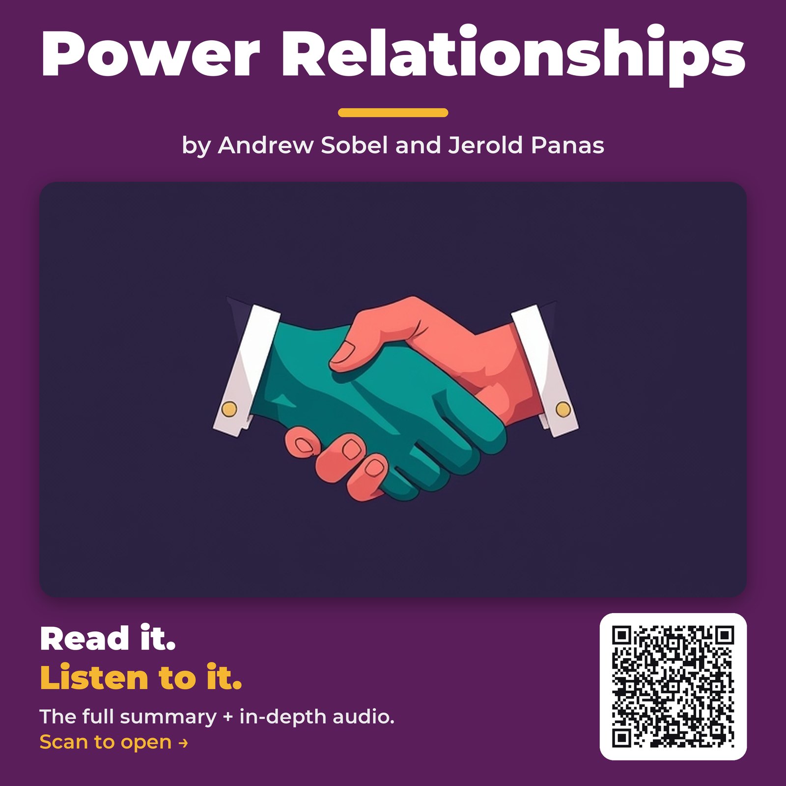 Power Relationships — by Andrew Sobel and Jerold Panas