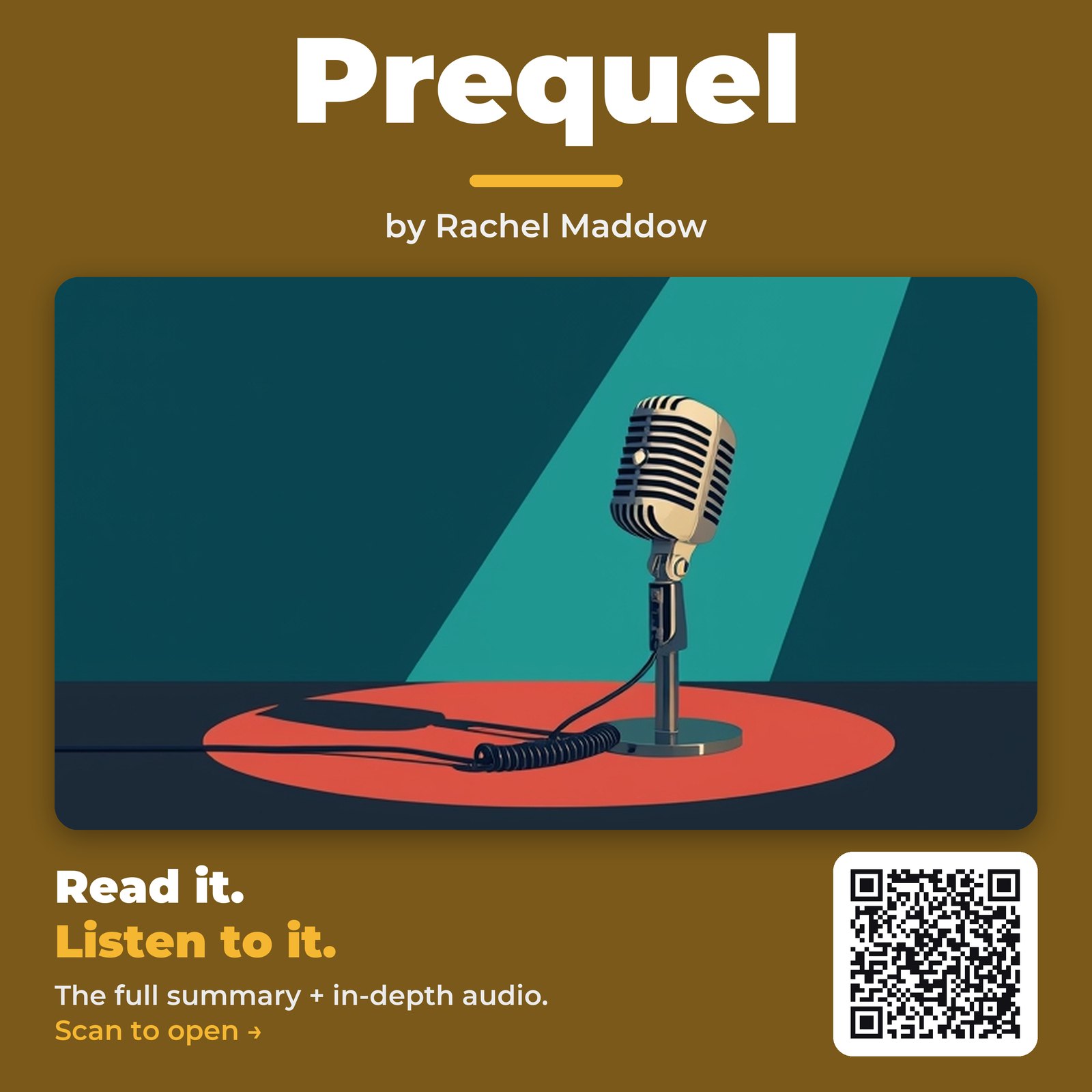Prequel — by Rachel Maddow