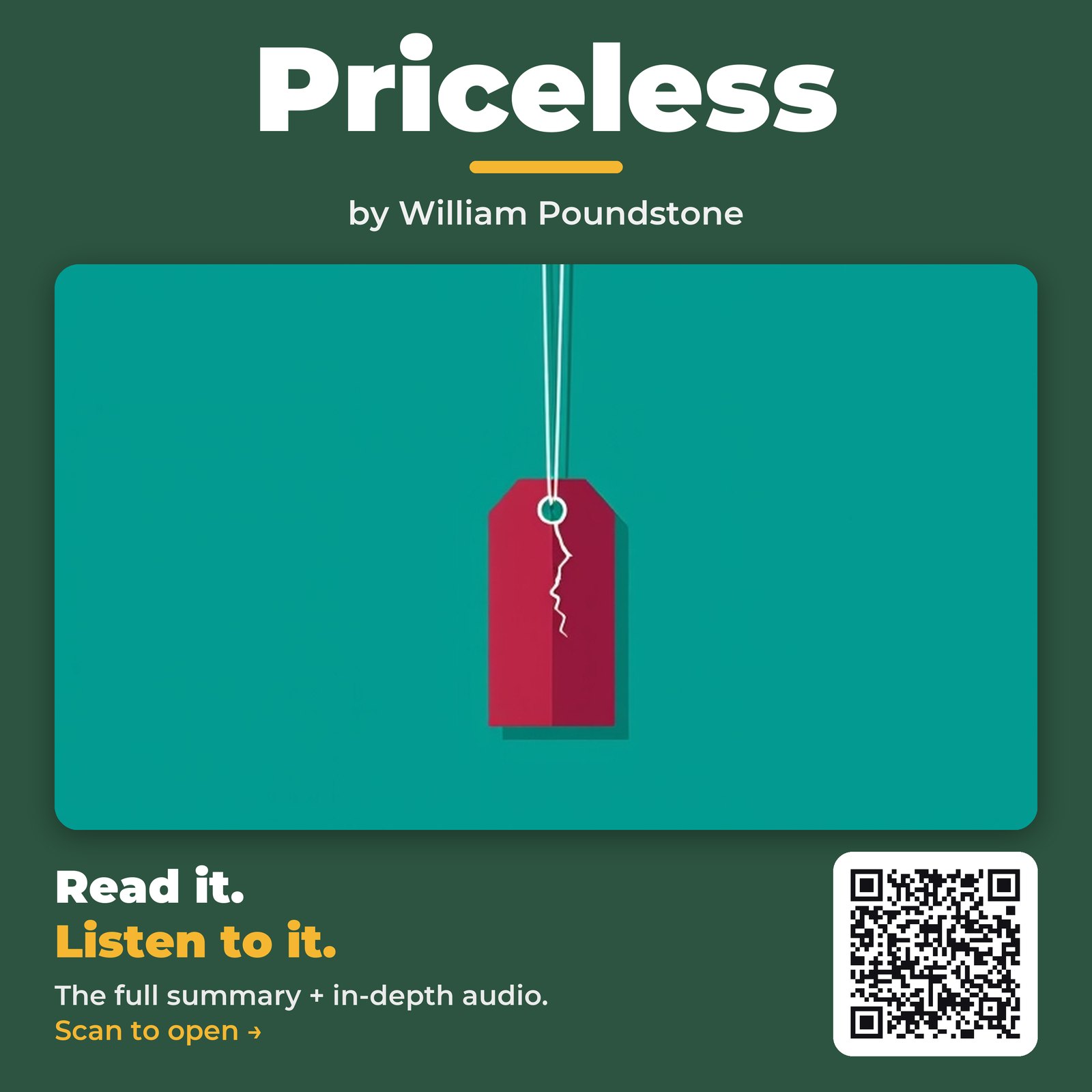Priceless — by William Poundstone