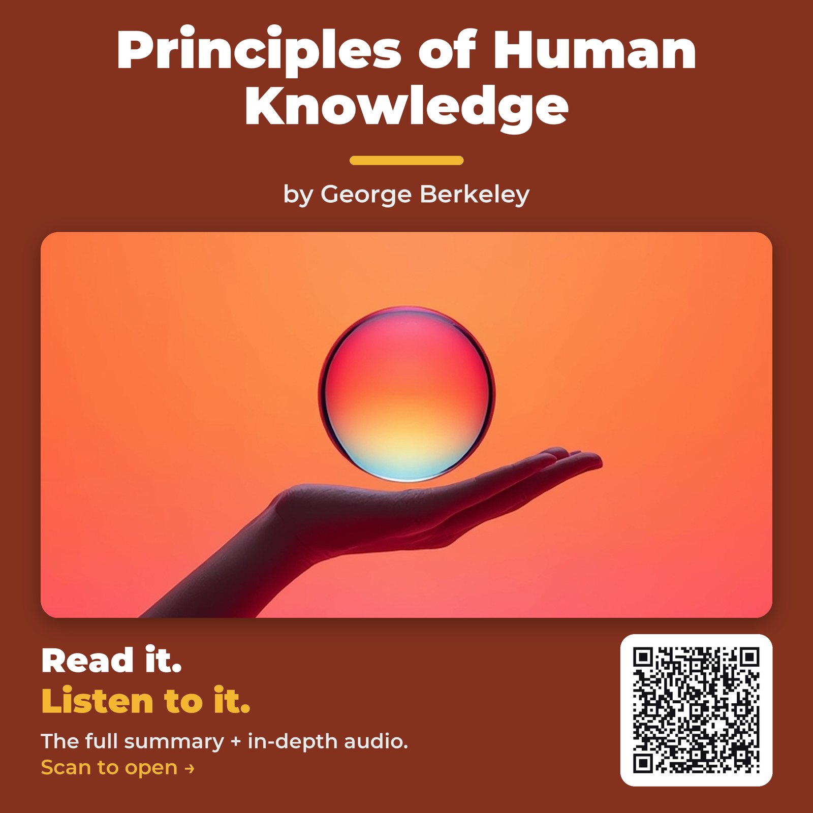 Principles of Human Knowledge — by George Berkeley