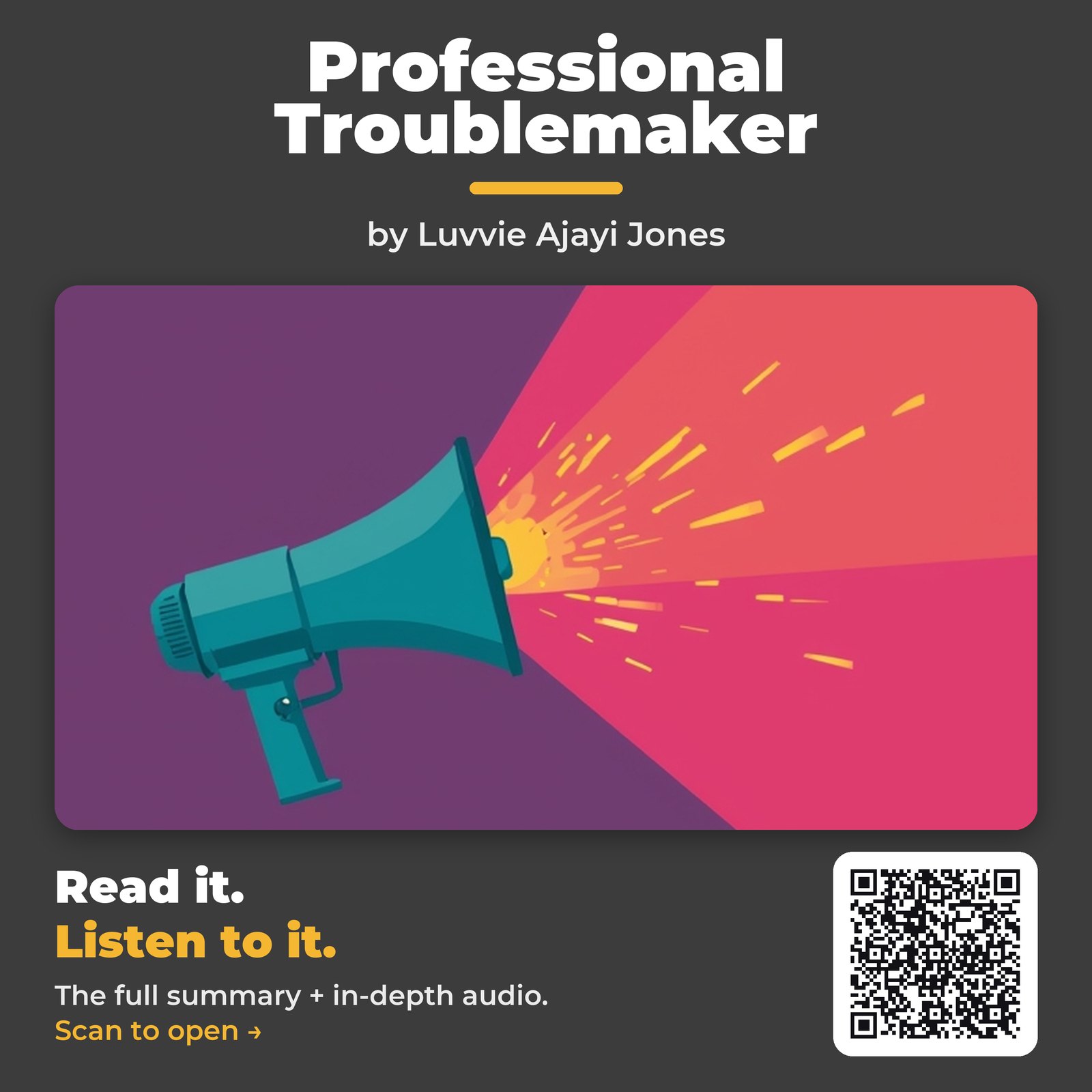 Professional Troublemaker — by Luvvie Ajayi Jones