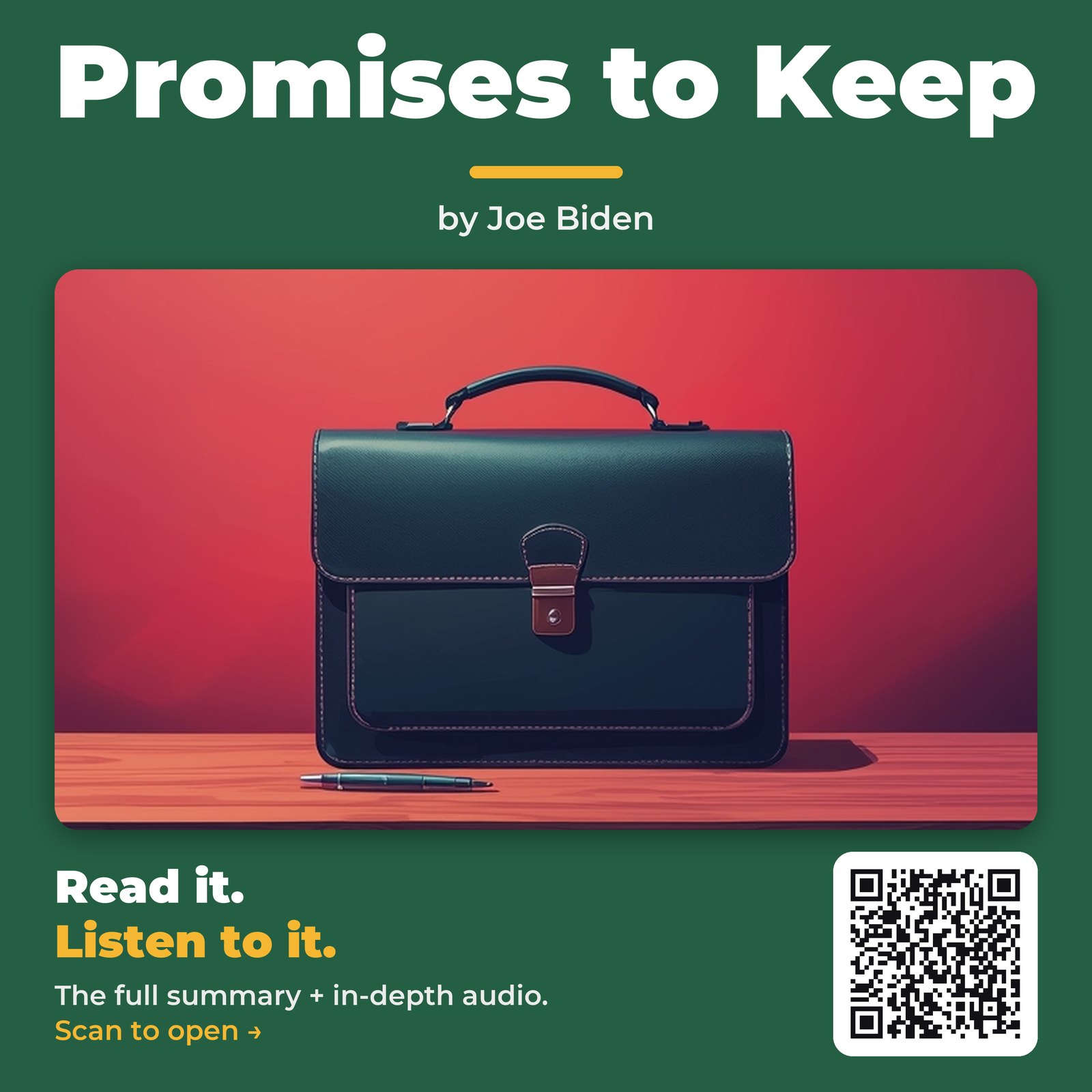 Promises to Keep — by Joe Biden