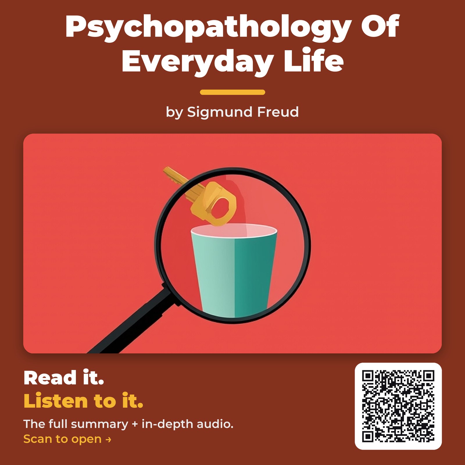 Psychopathology Of Everyday Life — by Sigmund Freud