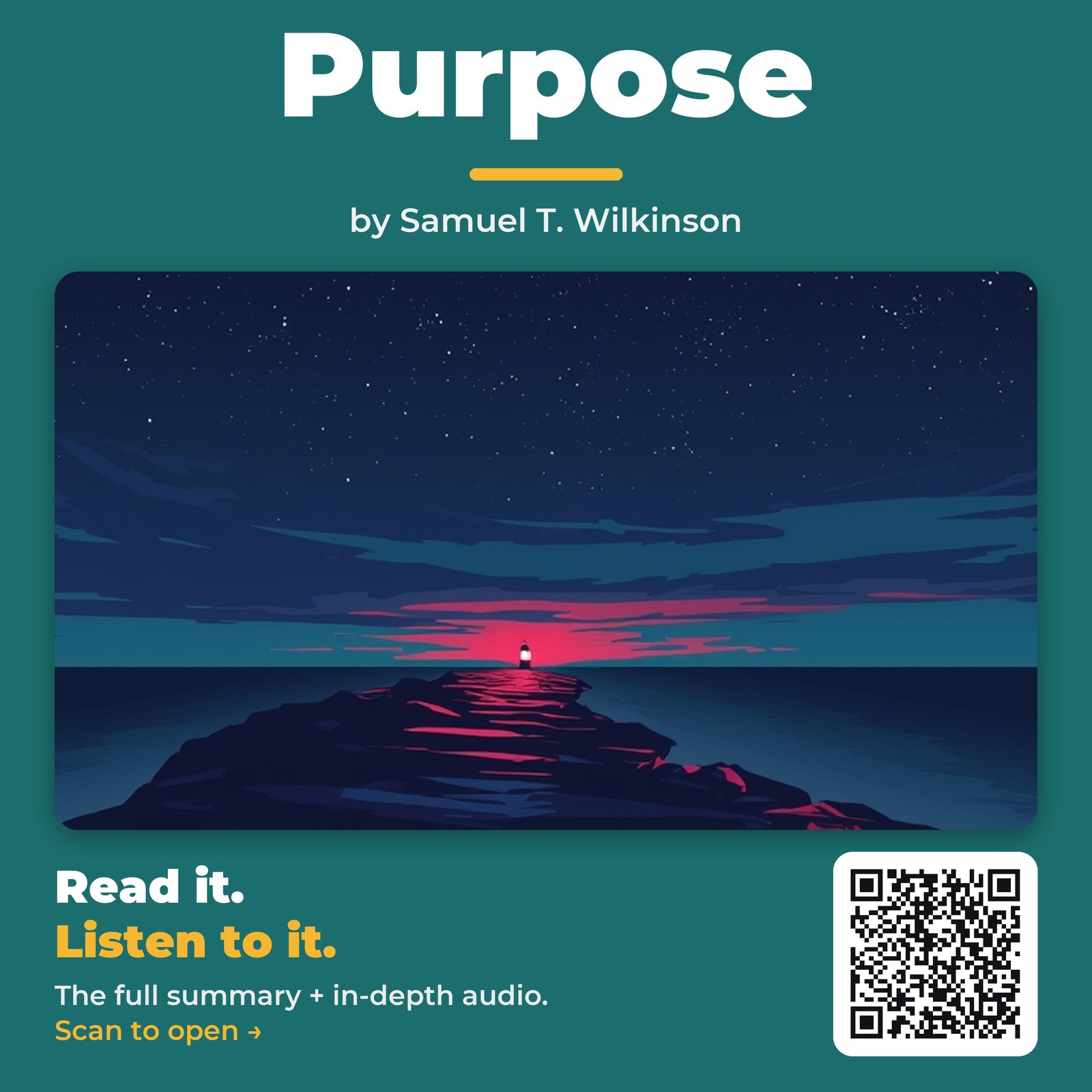 Purpose — by Samuel T. Wilkinson