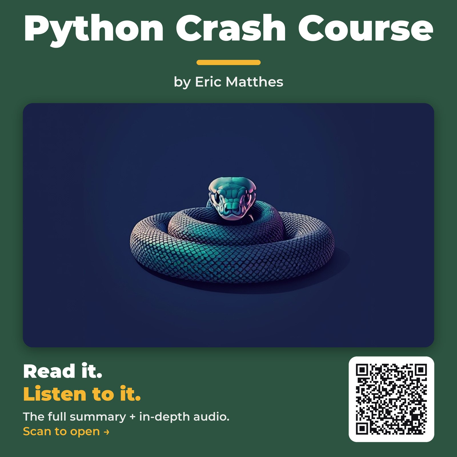 Python Crash Course — by Eric Matthes