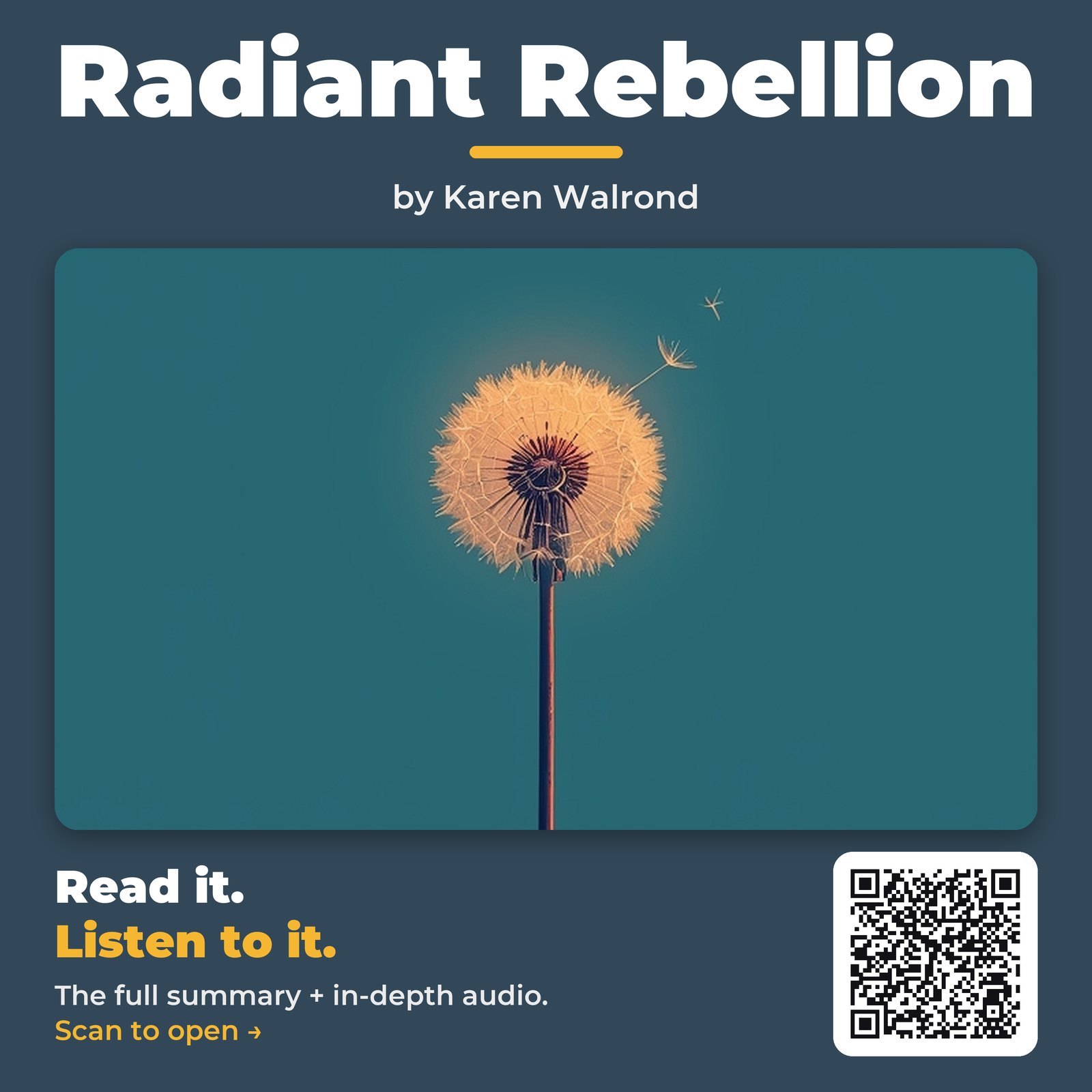 Radiant Rebellion — by Karen Walrond