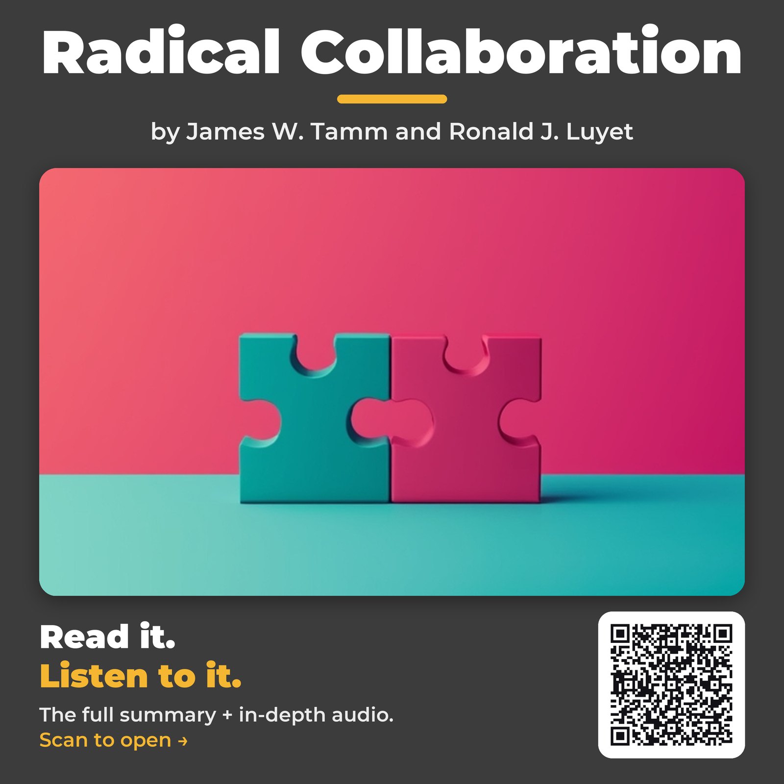 Radical Collaboration — by James W. Tamm and Ronald J. Luyet