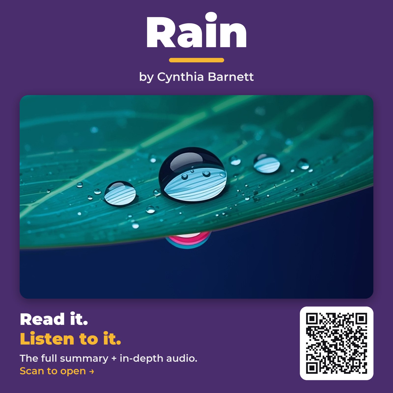 Rain — by Cynthia Barnett