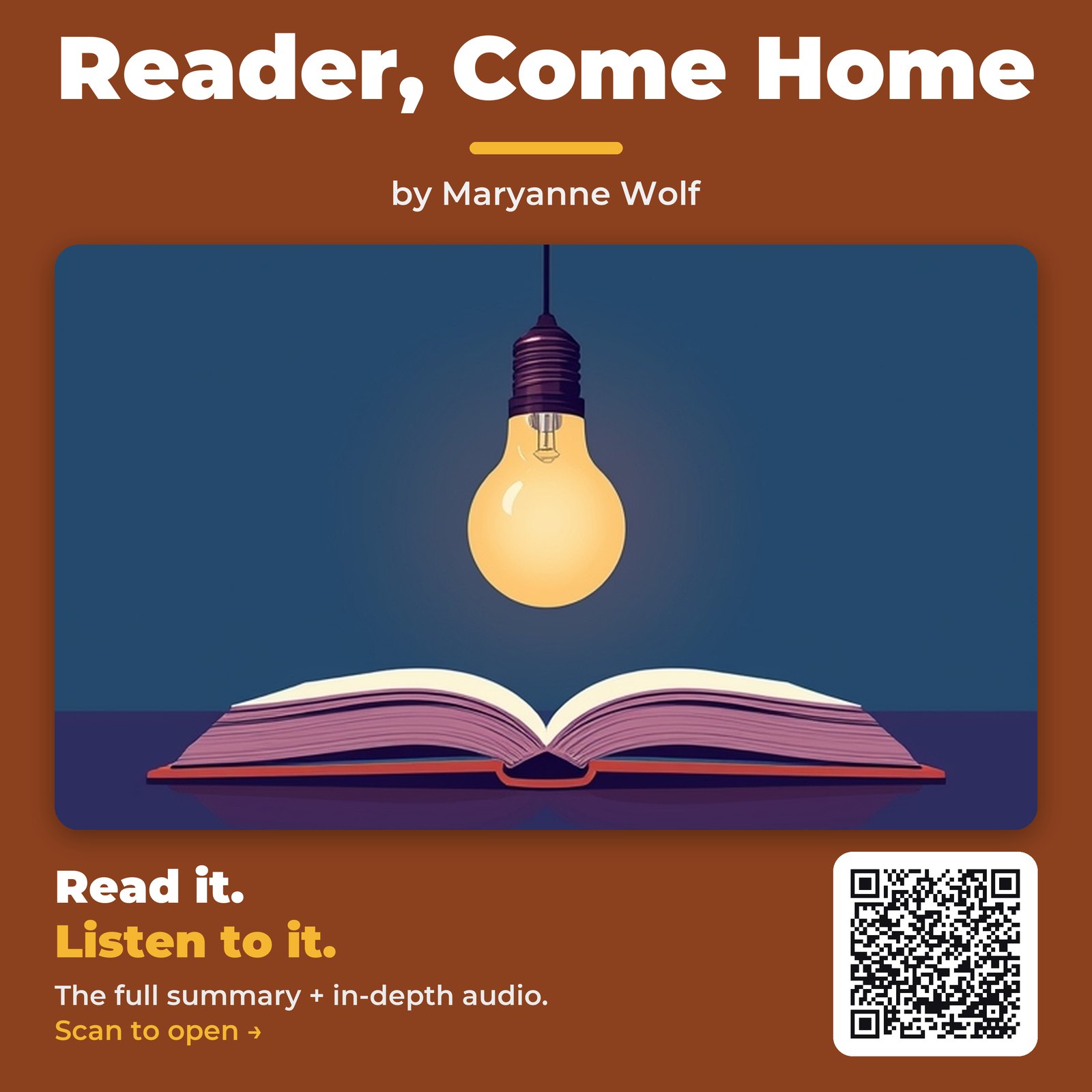 Reader, Come Home — by Maryanne Wolf
