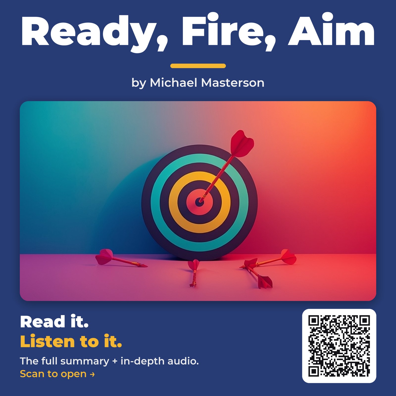 Ready, Fire, Aim — by Michael Masterson