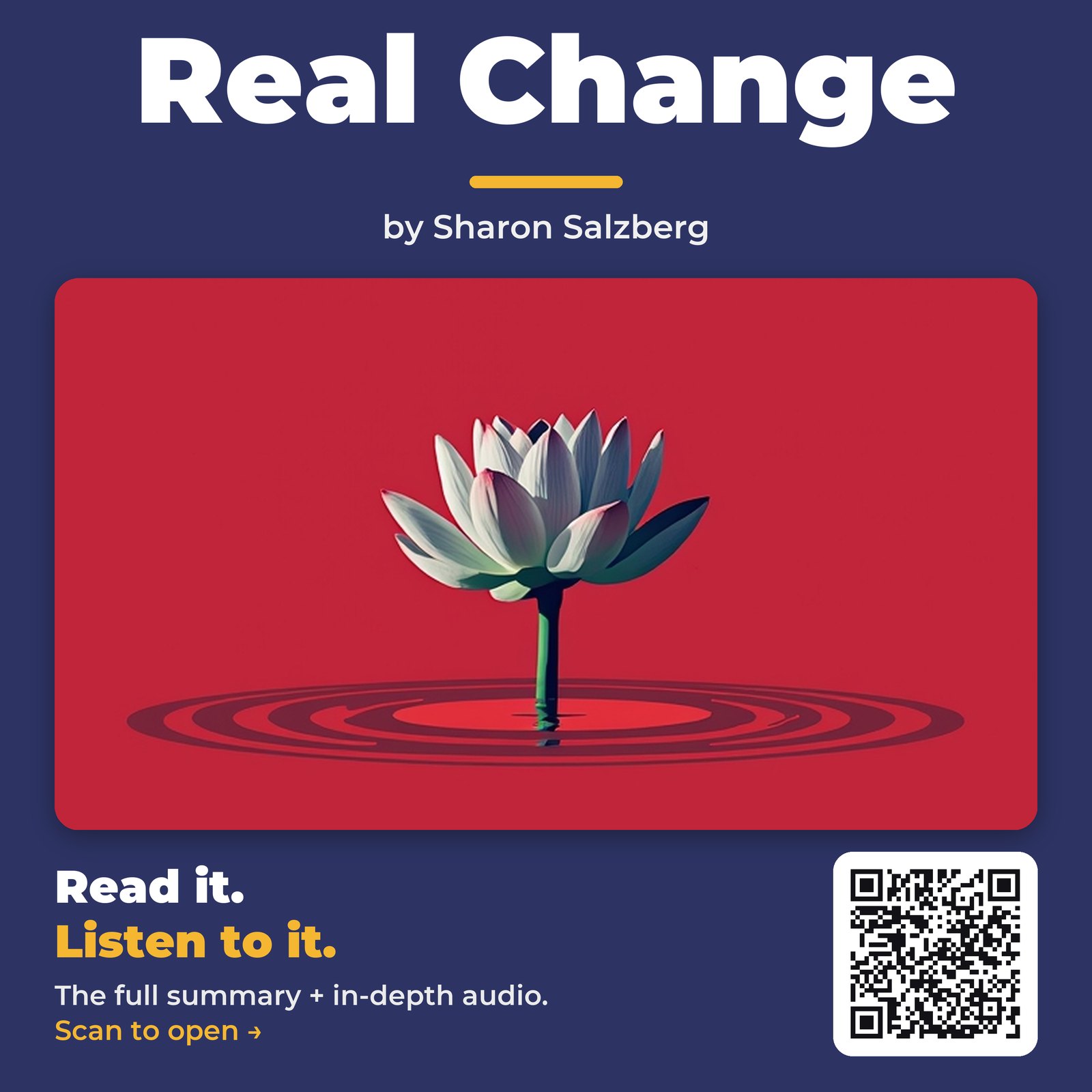 Real Change — by Sharon Salzberg