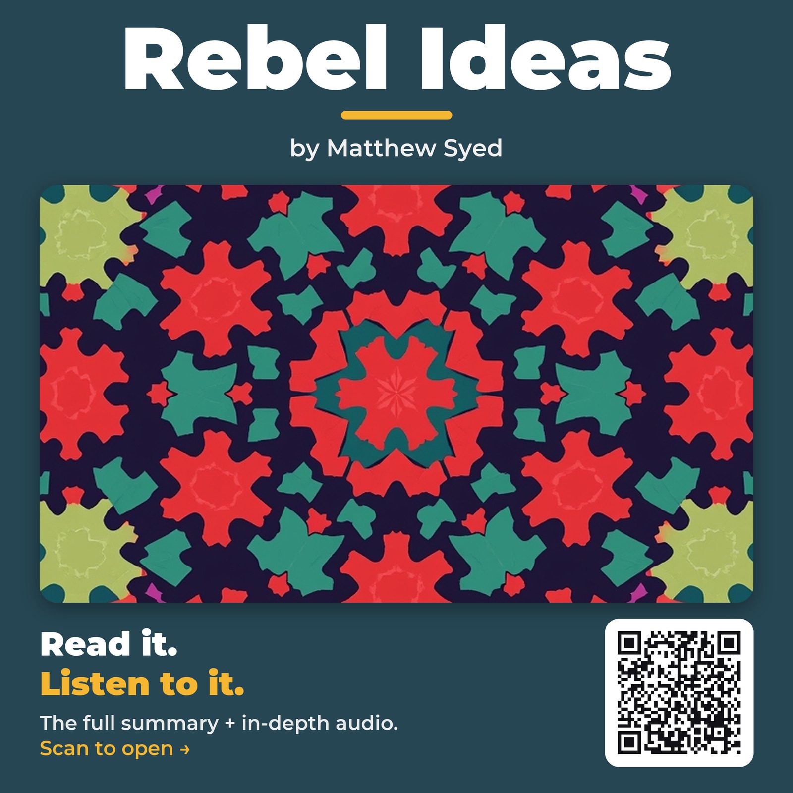 Rebel Ideas — by Matthew Syed