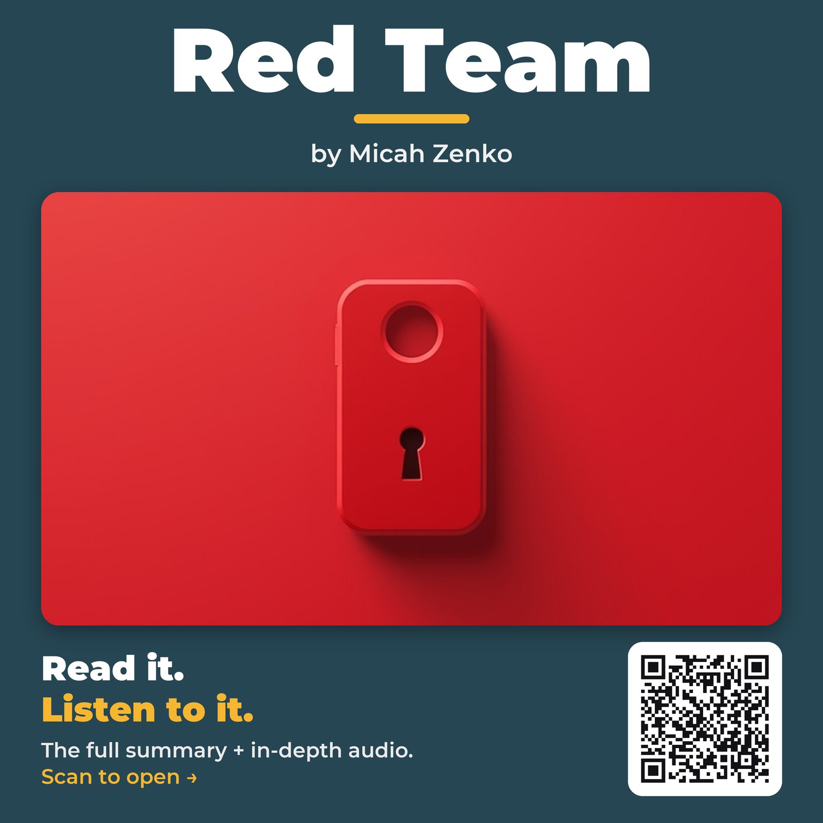Red Team — by Micah Zenko