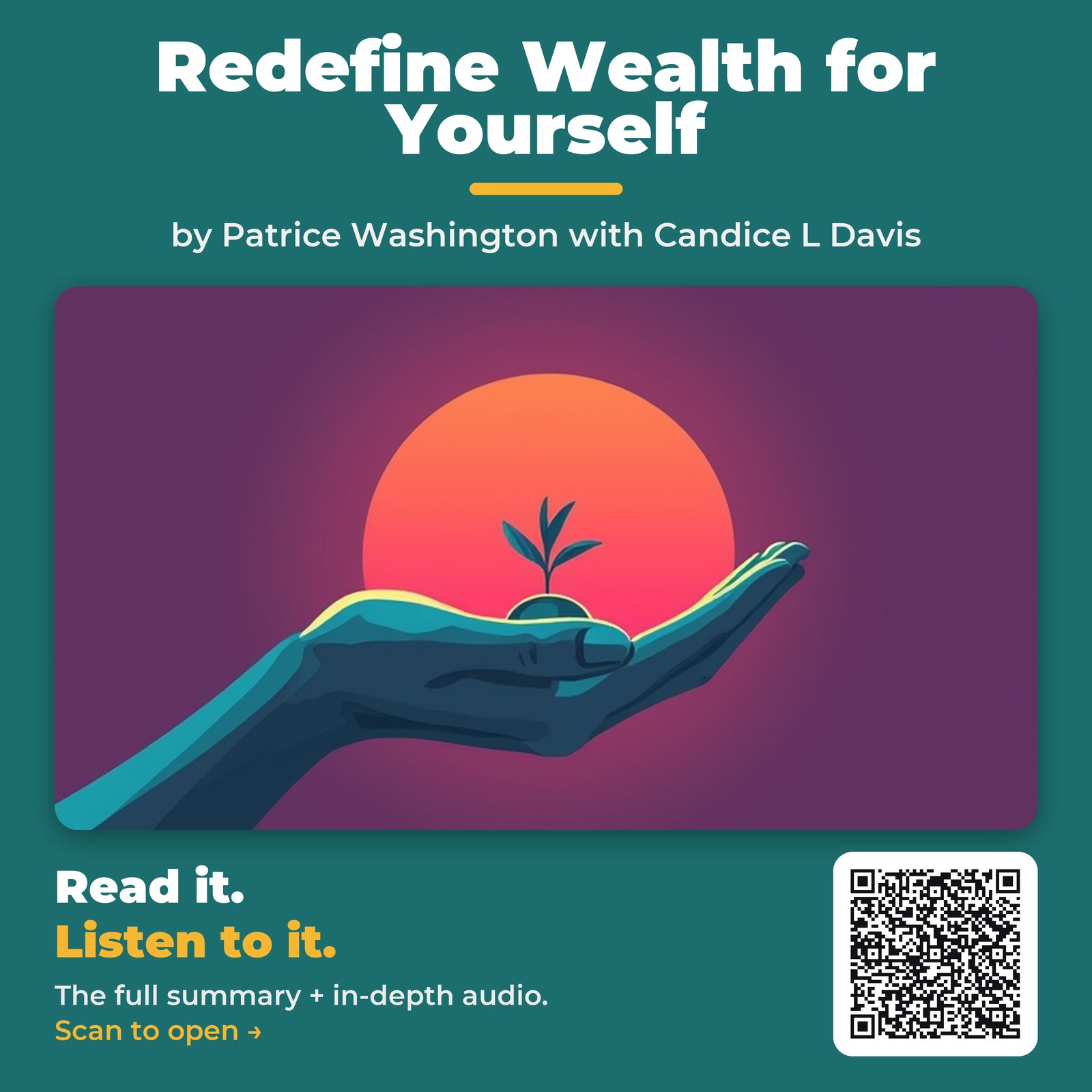 Redefine Wealth for Yourself — by Patrice Washington with Candice L Davis