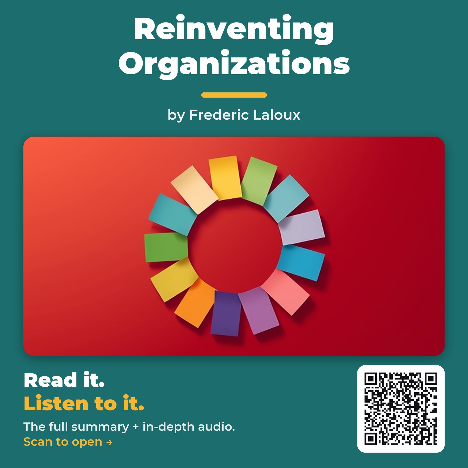 Reinventing Organizations — by Frederic Laloux