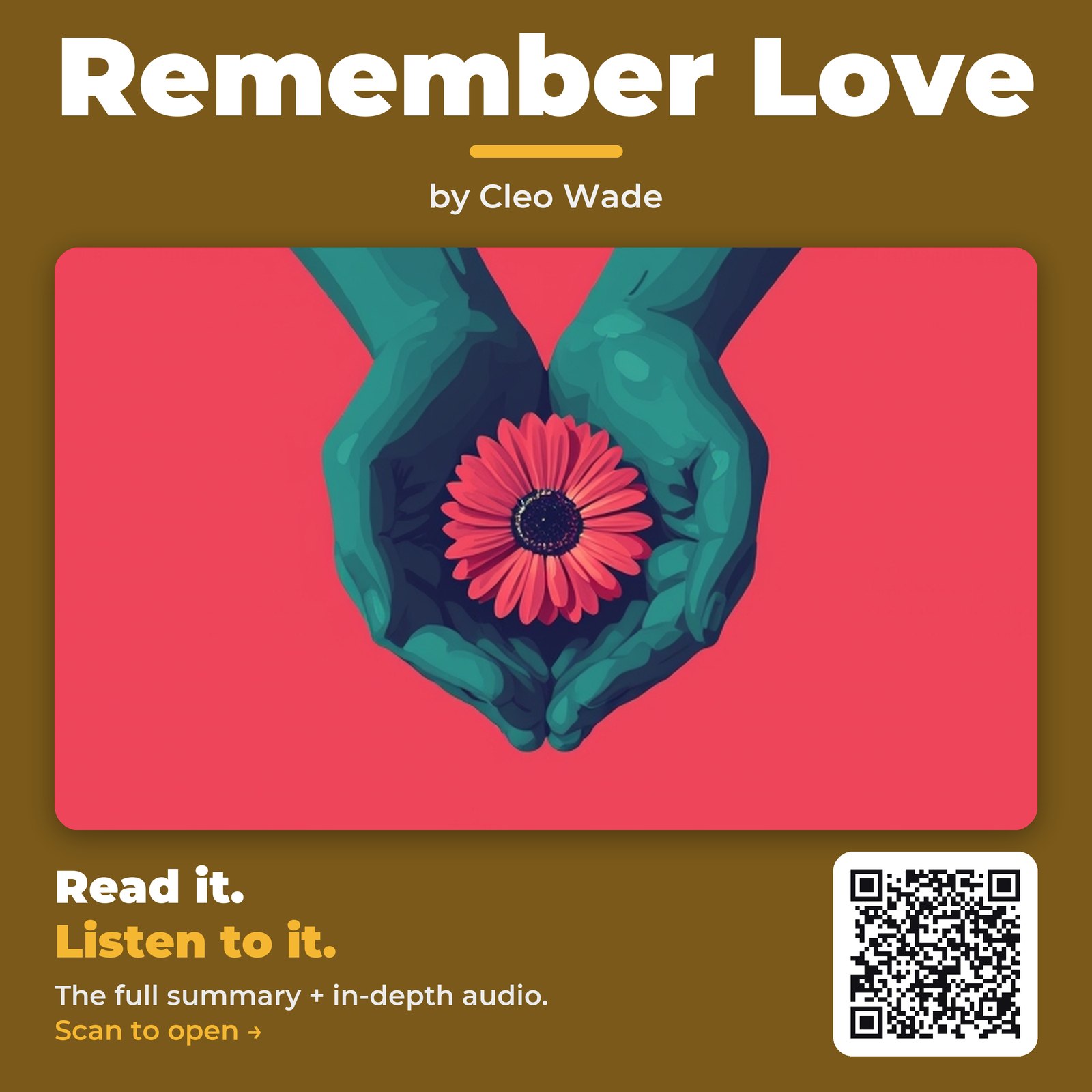 Remember Love — by Cleo Wade