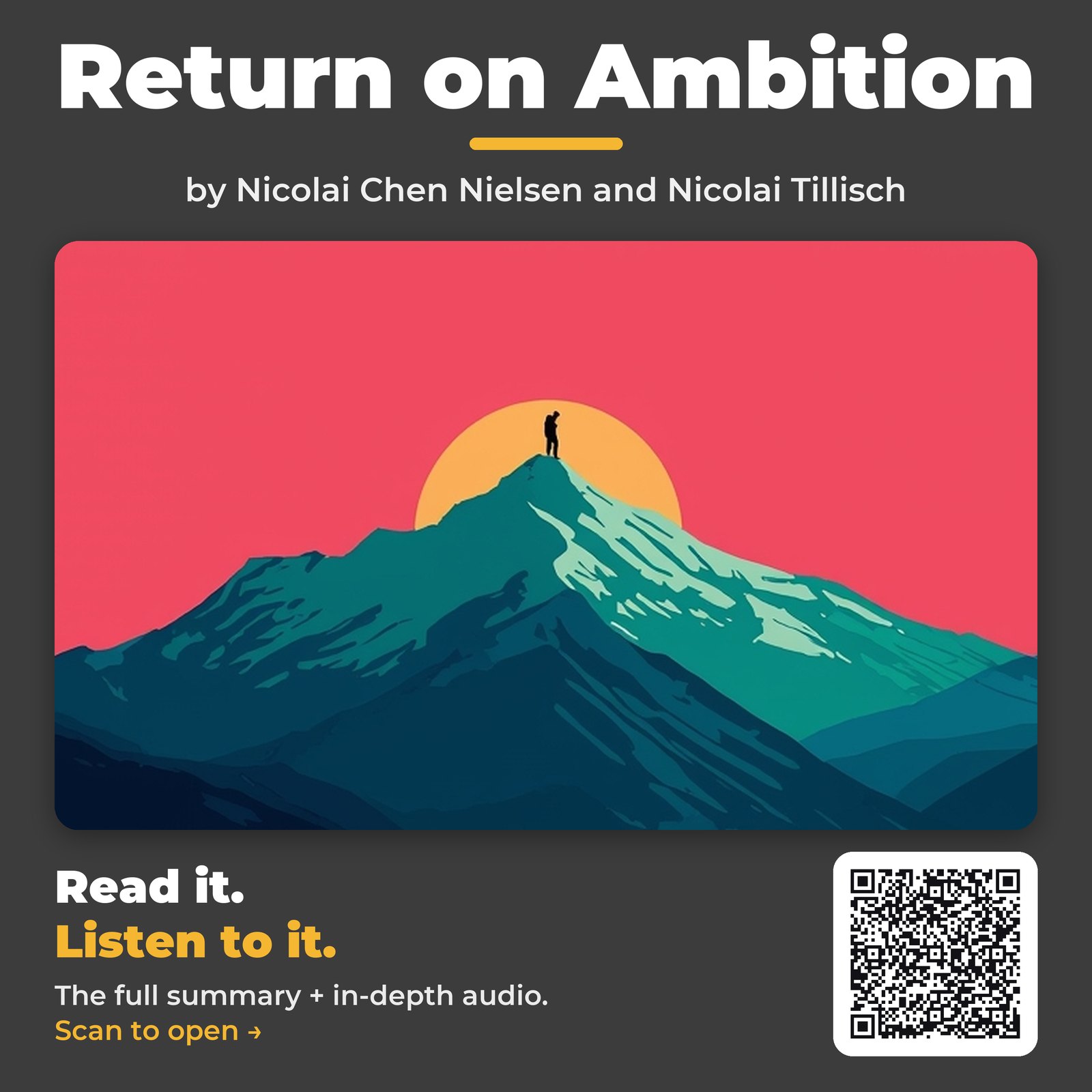 Return on Ambition — by Nicolai Chen Nielsen and Nicolai Tillisch